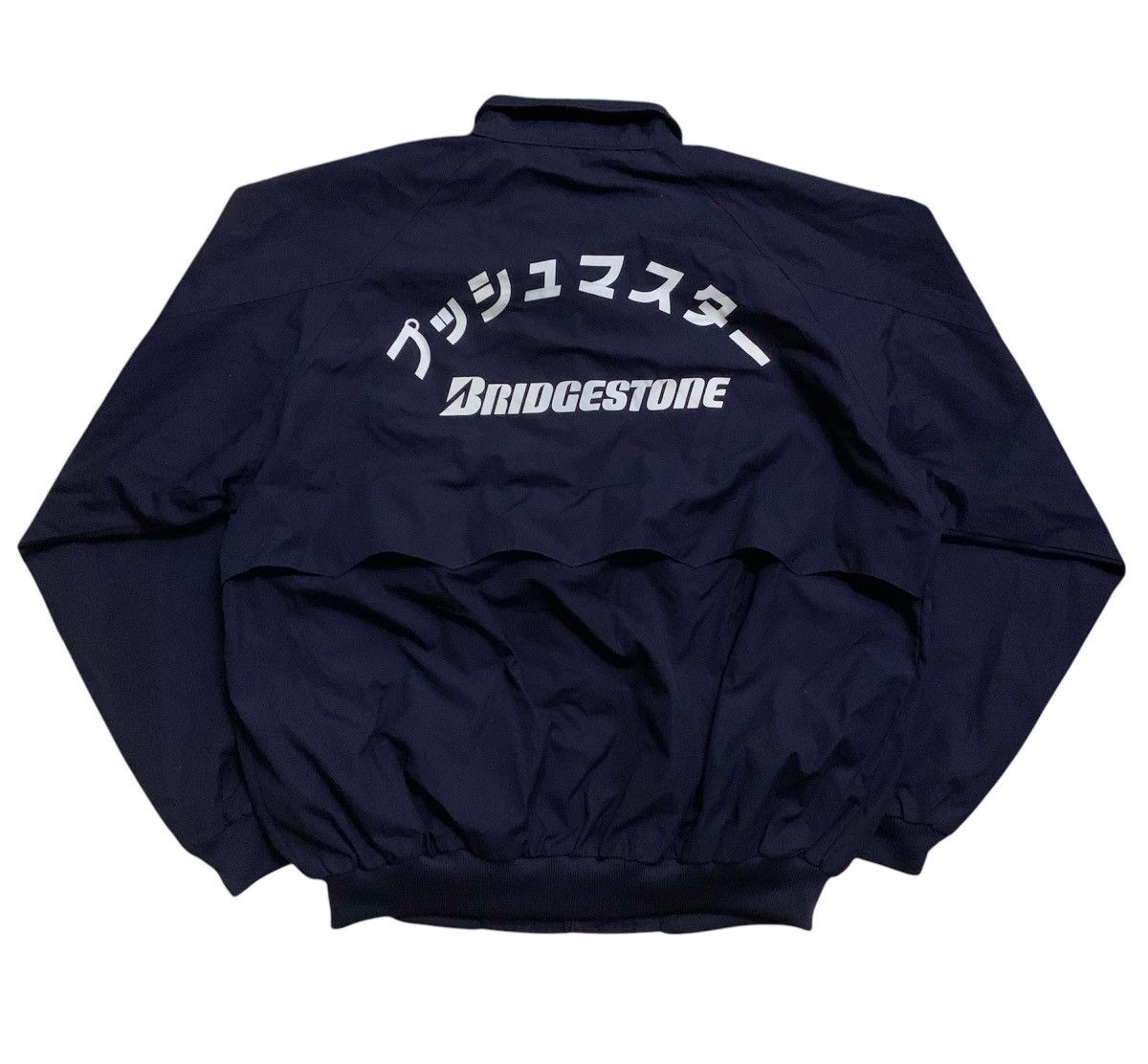 Vintage Vintage Japanese Bridgestone Navy Jacket Size US L / EU 52-54 / 3 - 5 Thumbnail