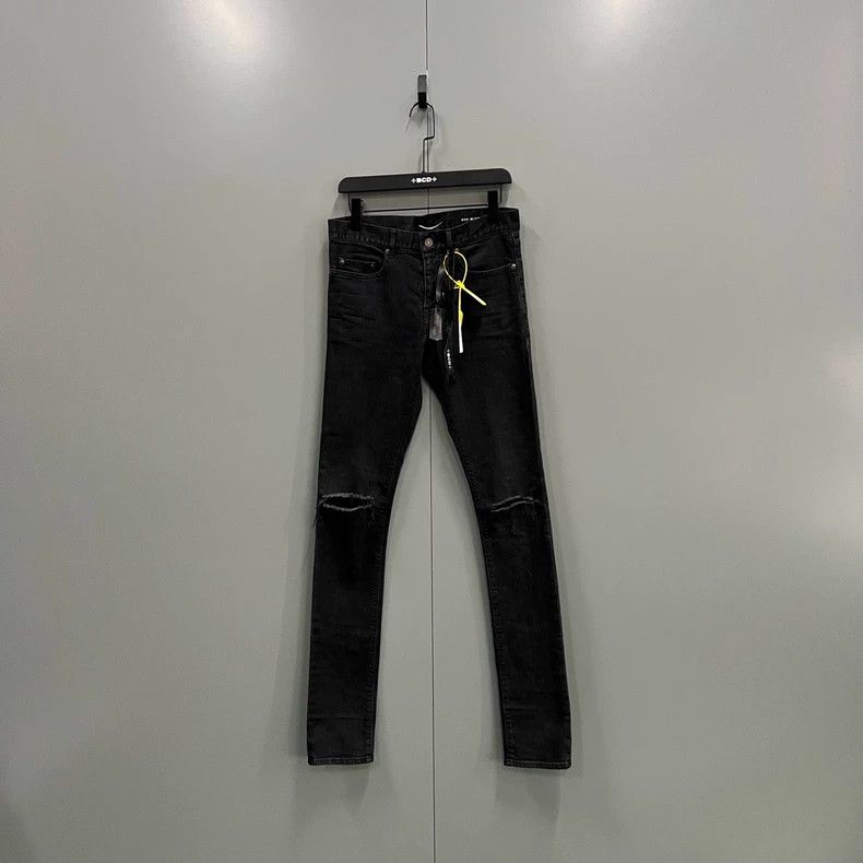 Saint Laurent Paris Saint Laurent Paris Black ripped leggings pants 2505-Nextar Size US 28 / EU 44 - 1 Thumbnail