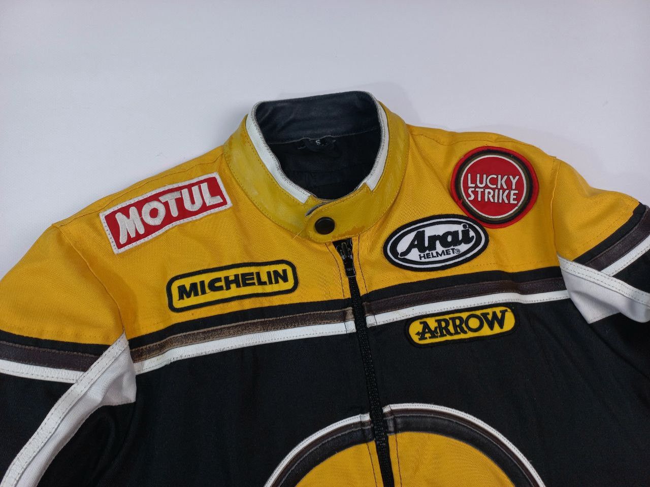 Vintage Vare Rare Lucky Strike Racing Moto Exclusive Leather Jacket Size US S / EU 44-46 / 1 - 4 Thumbnail