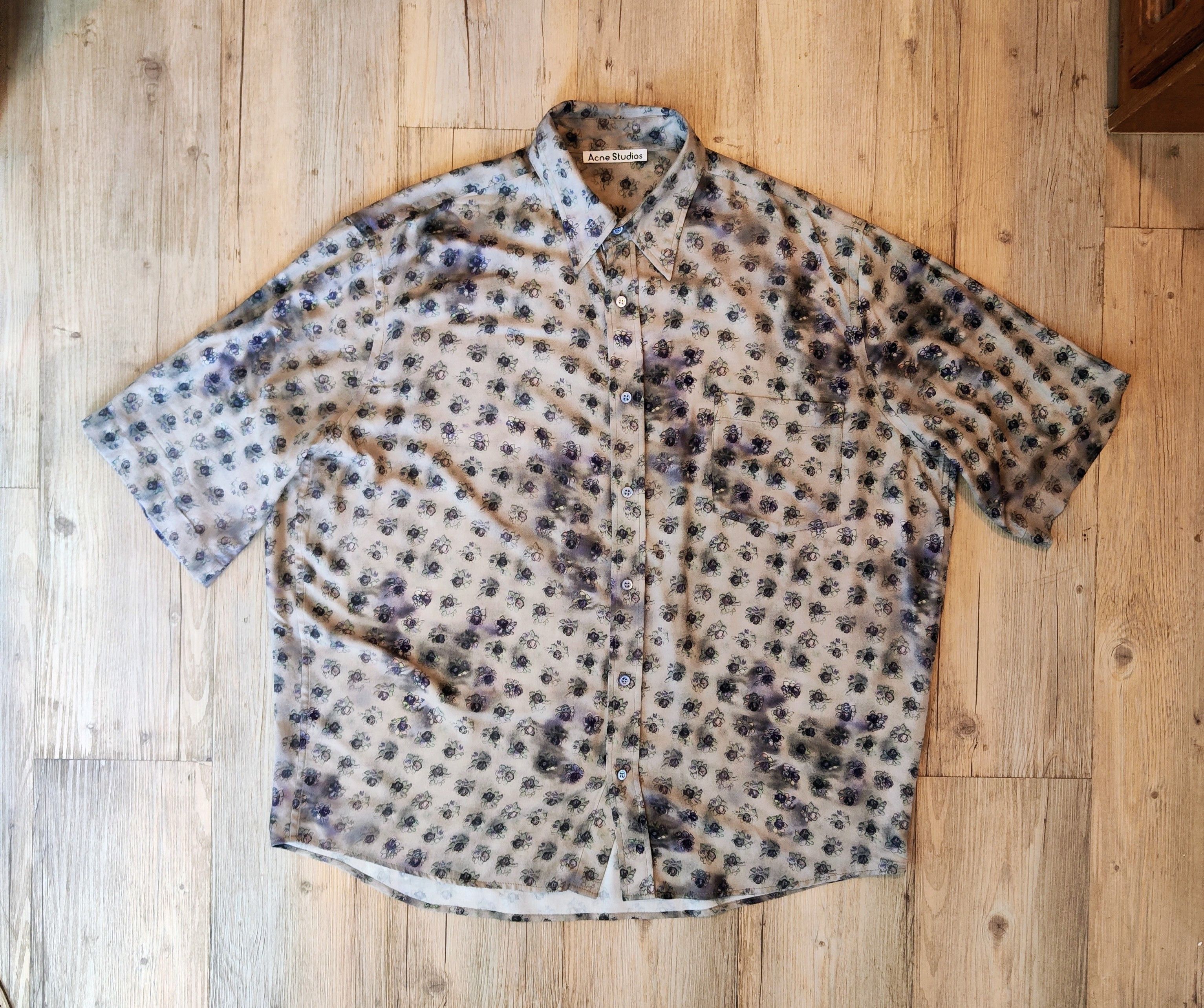 Acne Studios Floral shirt.Like Balenciaga or Vetements shirts Size US XL / EU 56 / 4 - 6 Thumbnail