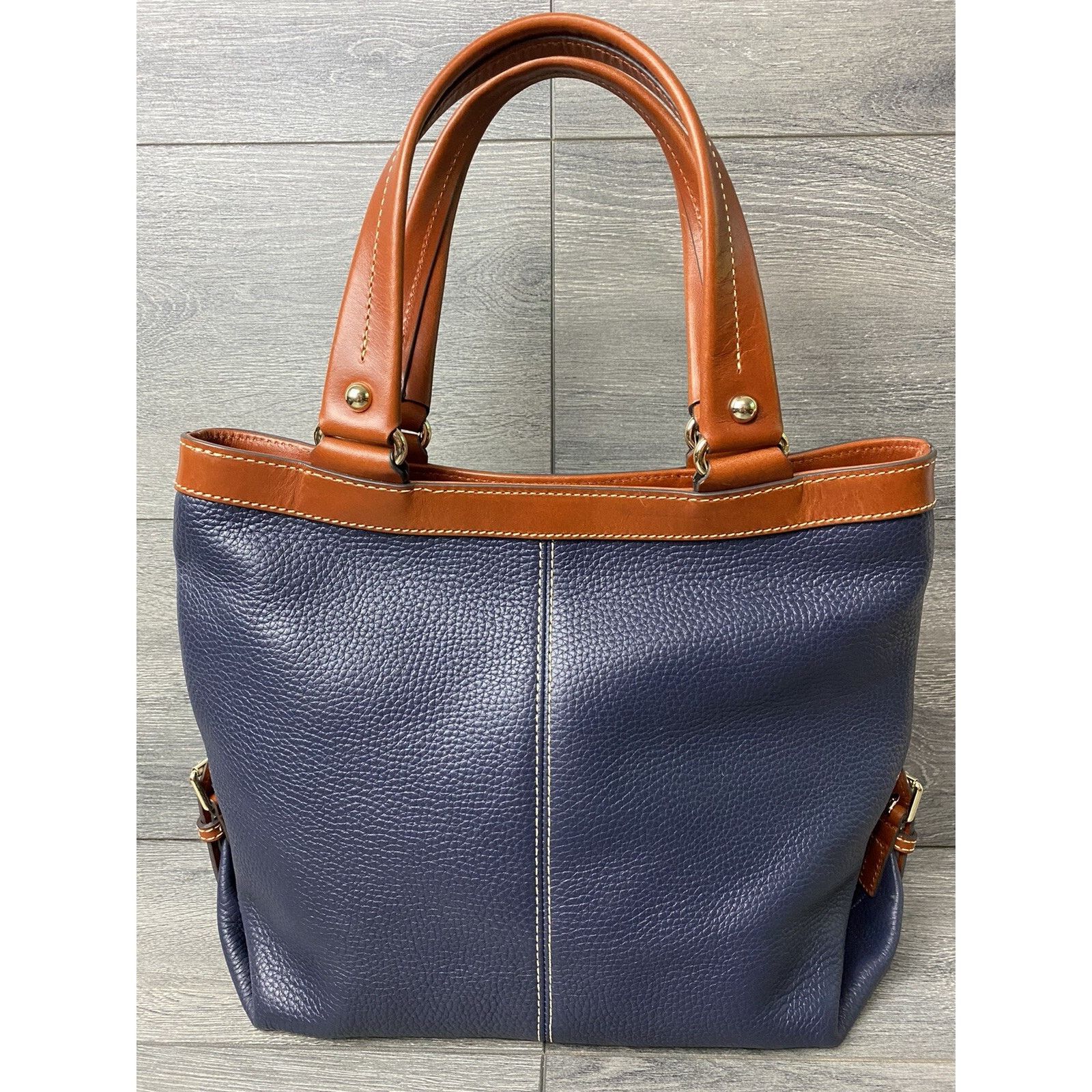 Dooney & Bourke Dooney & Bourke Pebble Leather Sara Bag Midnight Bag B000484 Size ONE SIZE - 2 Thumbnail
