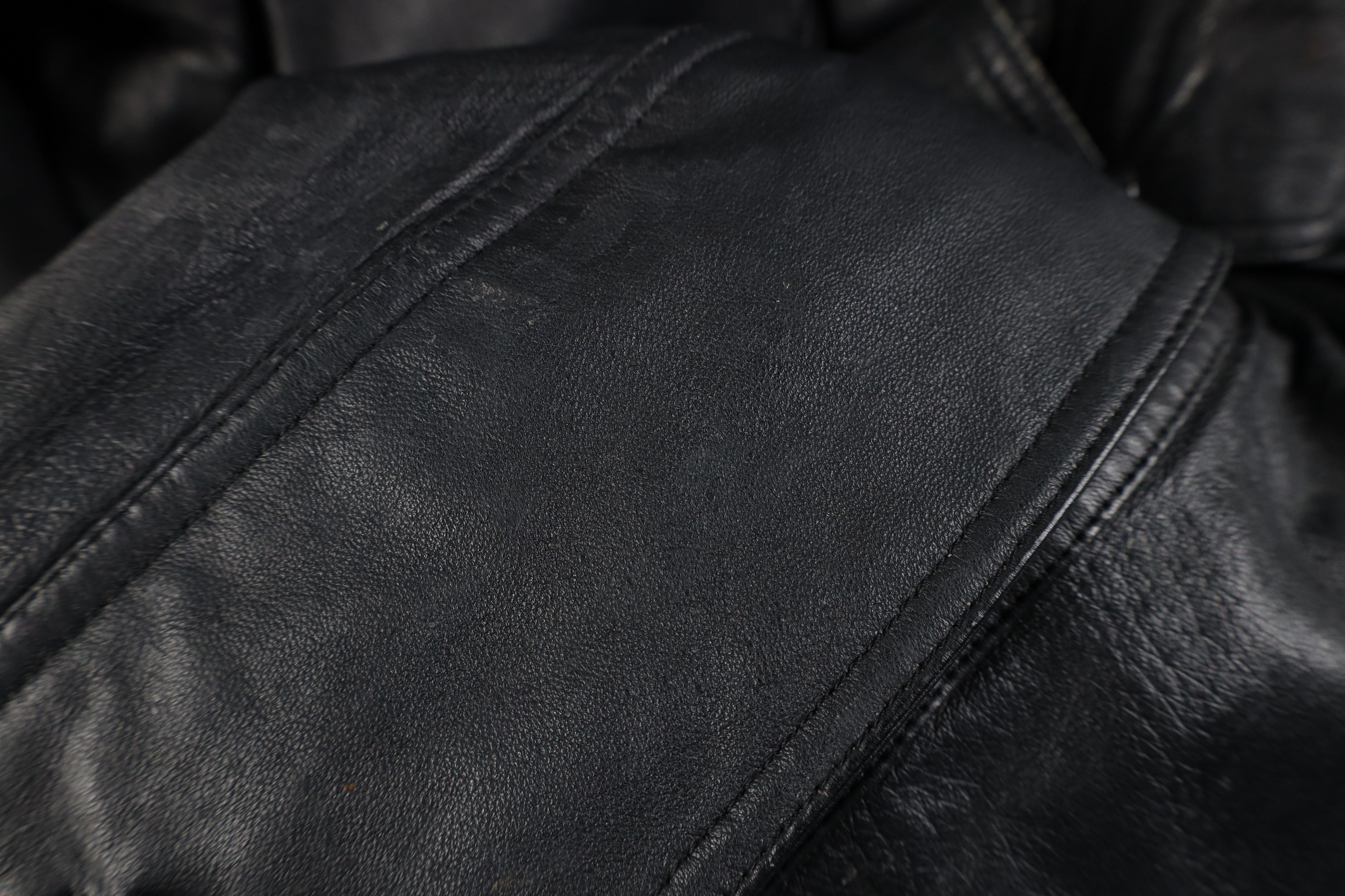 Vintage Vintage 90s Streetwear Hooded Toggle Button Leather Jacket Size M / US 6-8 / IT 42-44 - 6 Thumbnail