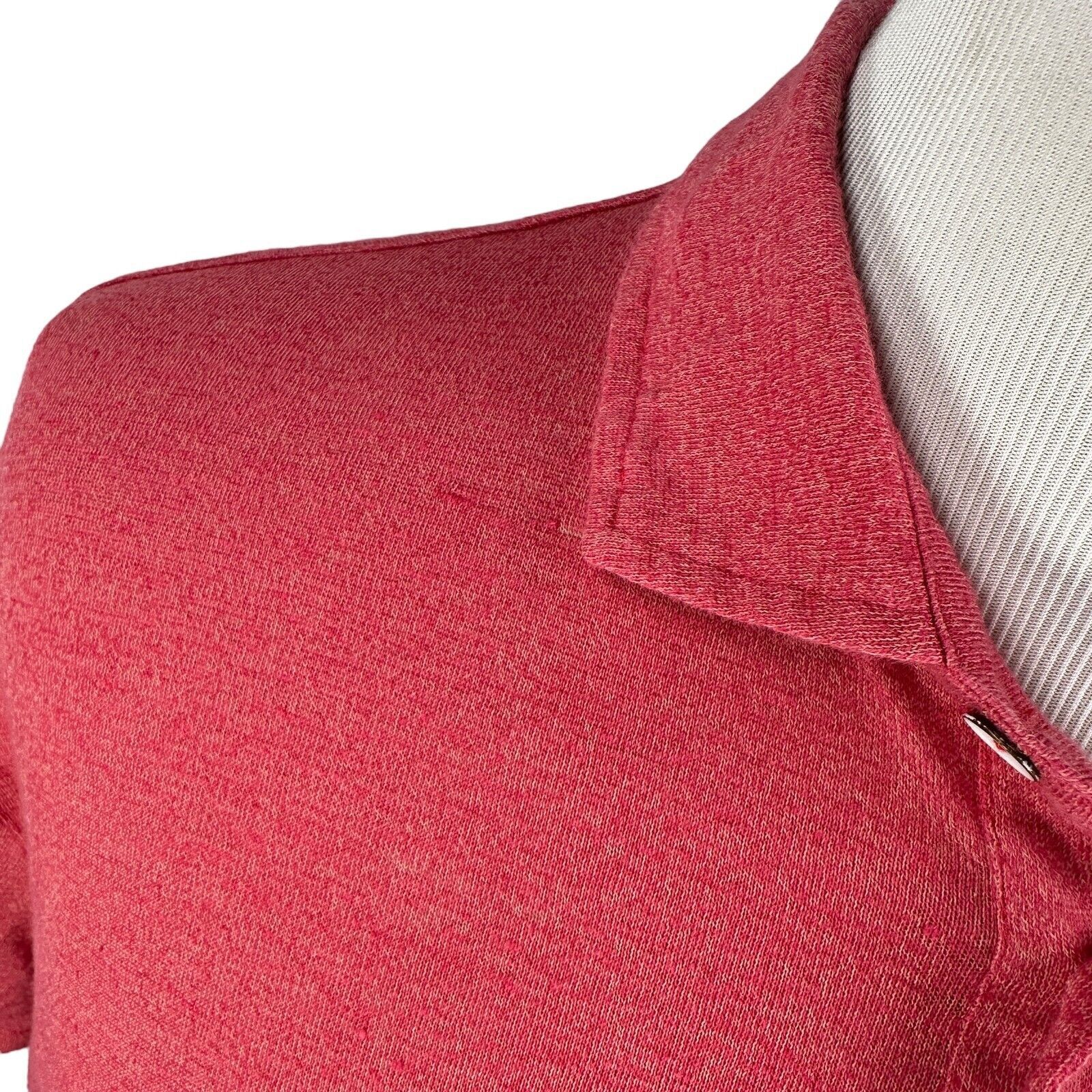 Rodd & Gunn Rodd & Gunn Polo Shirt Mens XL Pink Short Sleeve Linen Blend Size US XL / EU 56 / 4 - 11 Thumbnail