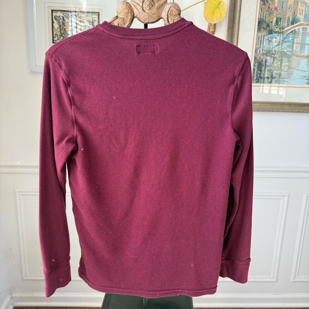 Polo Ralph Lauren Polo Ralph Lauren Burgundy Lightweight Thermal Long Sleeve S Size US M / EU 48-50 / 2 - 5 Thumbnail