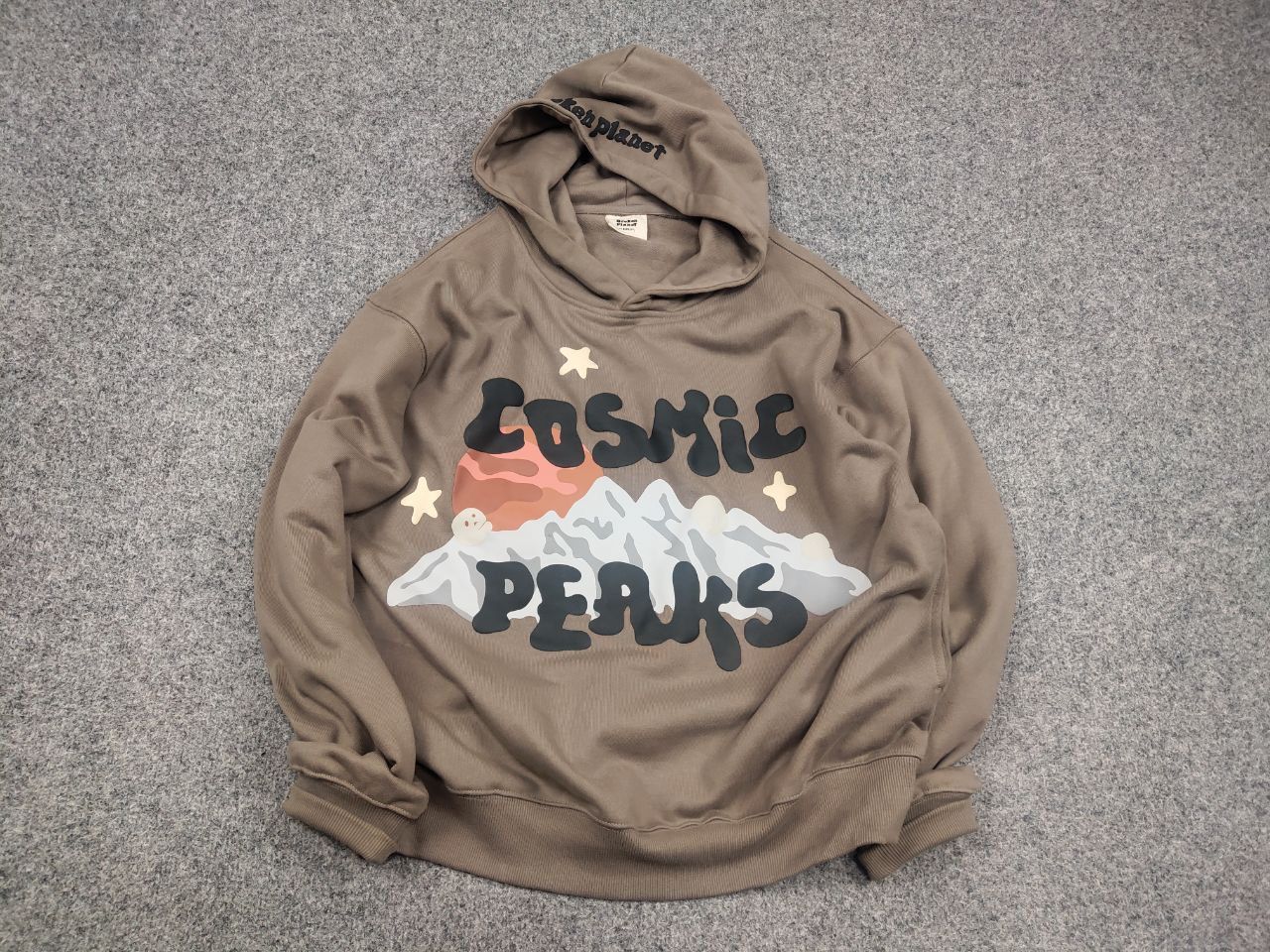 Broken Planet Broken Planet Cosmic Peaks Logo Brown Oversized hoodie Size US M / EU 48-50 / 2 - 2 Thumbnail