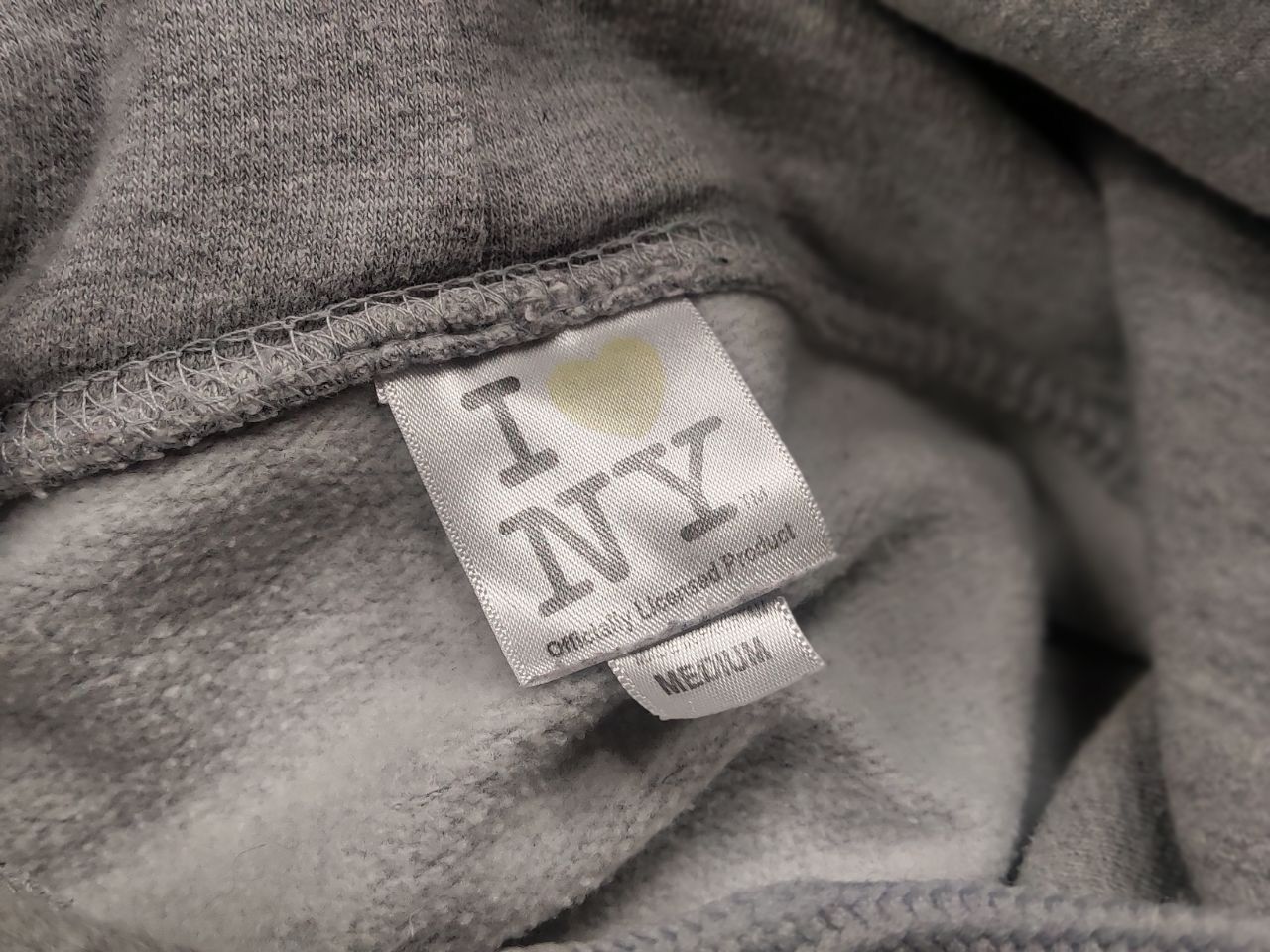 Other I Love New York Vintage Blank Logo Gray Hoodie Y2K Style Size US M / EU 48-50 / 2 - 12 Thumbnail