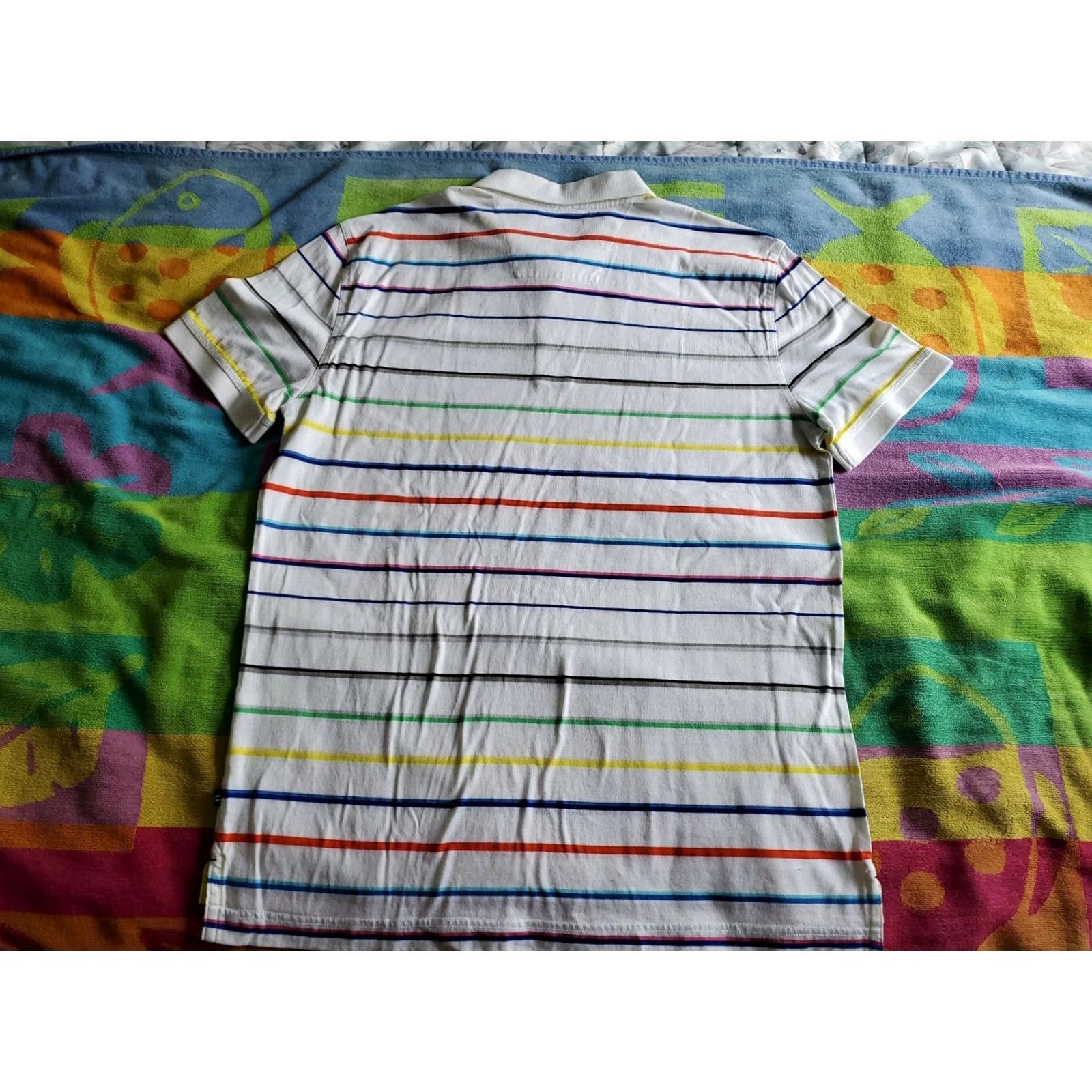 Nautica Nautica Regatta Series Polo Shirt S/S Striped Multicolor 100% Cotton Size Large Men Shirt Polo Regatta Series 90s Size US L / EU 52-54 / 3 - 3 Thumbnail
