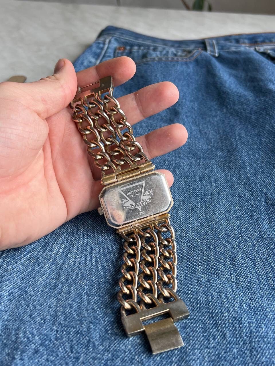 Japanese Brand × Vintage Vintage Japanese style Chain Metal futuristic Watch Bracelet Size ONE SIZE - 5 Thumbnail