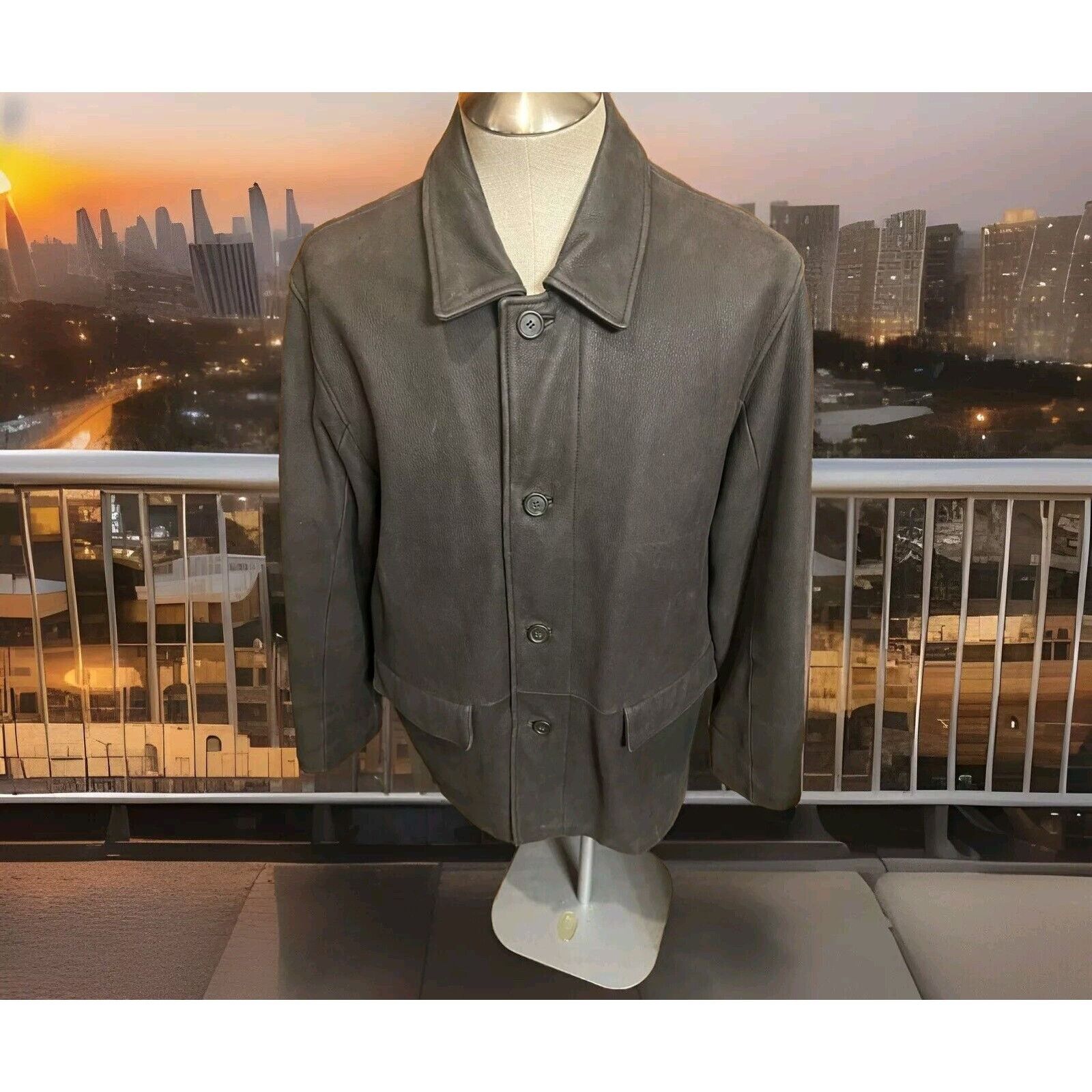 Other Leather Jacket By Reilly Olmes. Very Rare Vintage 90’s Size US L / EU 52-54 / 3 - 3 Thumbnail