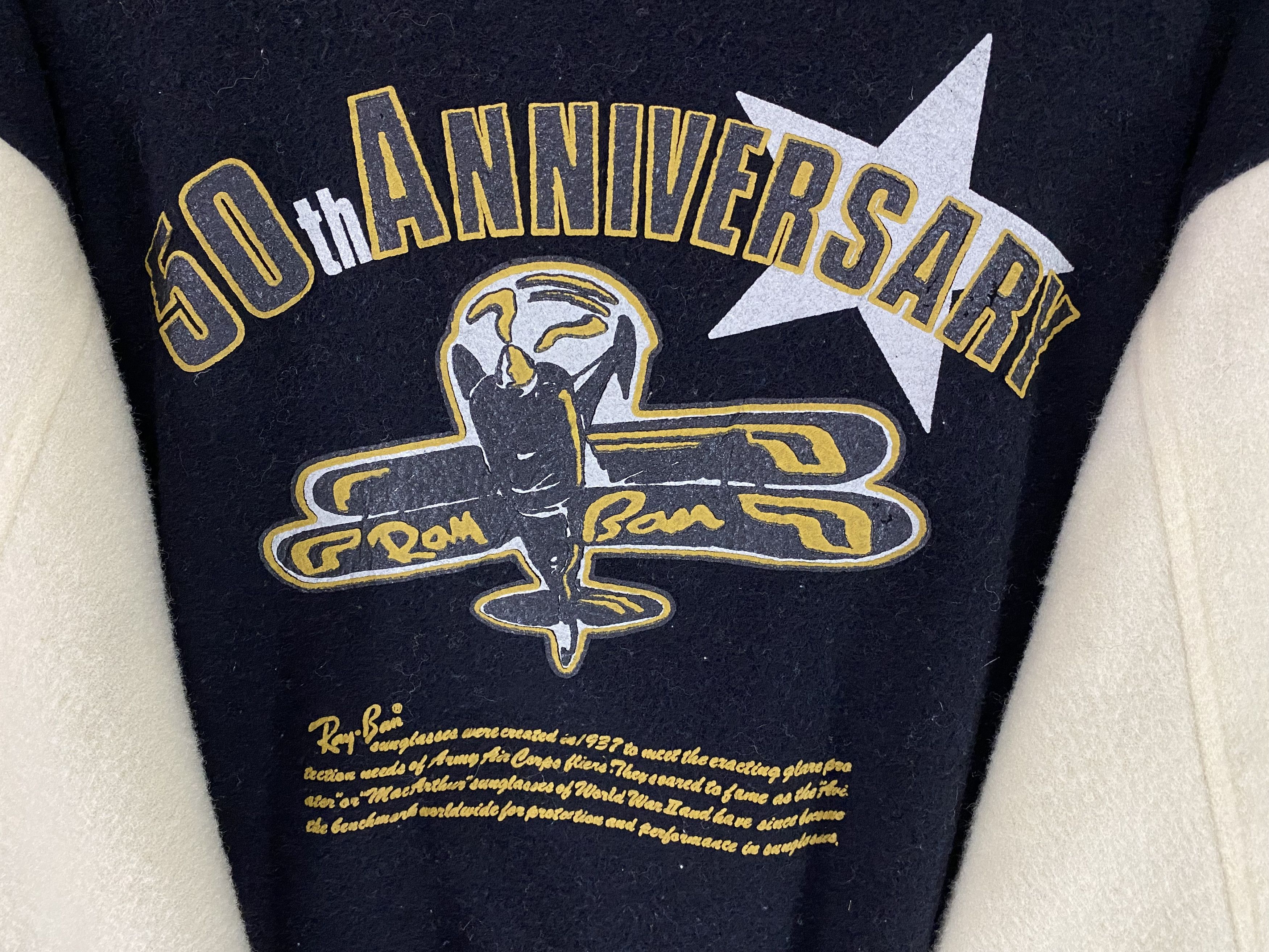 RayBan × Vintage Vintage Ray ban 50th anniversary varsity jacket Size US M / EU 48-50 / 2 - 6 Thumbnail