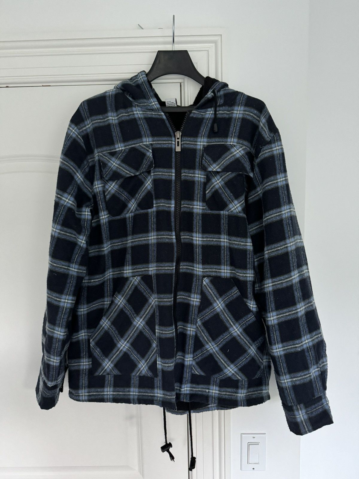 Vintage Plaid Sherpa Lined Hooded Jacket Size US XL / EU 56 / 4 - 1 Thumbnail