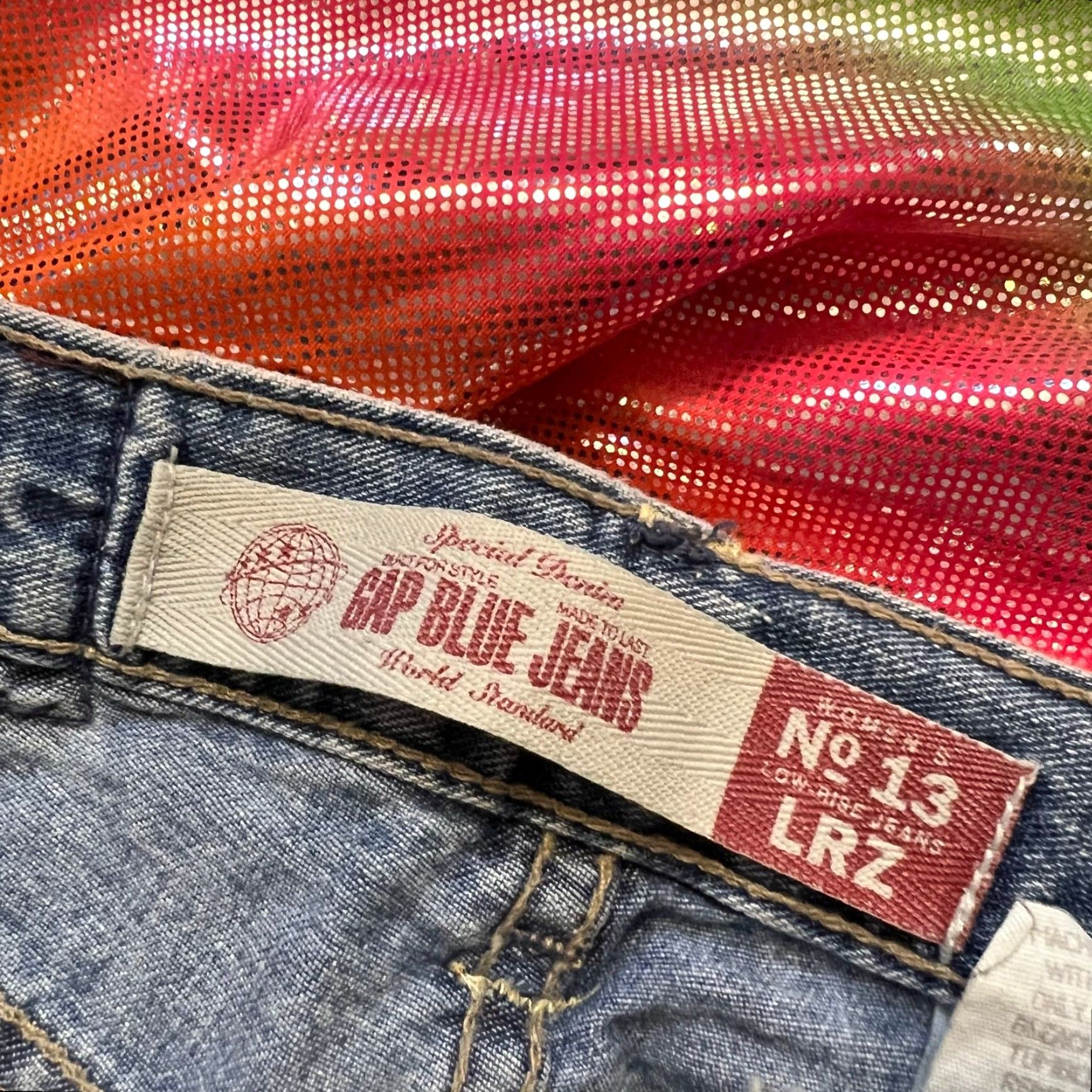 Gap Gap Jeans Womens Bell Bottom Flare Pants Rainbow Low Rise 1 Juniors Blue 27x32 Womens Size 25" / US 0 / IT 36 - 5 Thumbnail