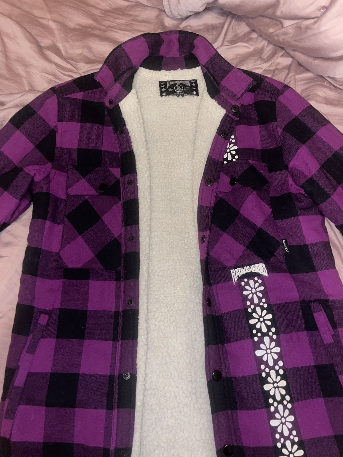 Flatbush Zombies Flatbush Zombies Purple Sherpa Flannel Size US S / EU 44-46 / 1 - 1 Thumbnail