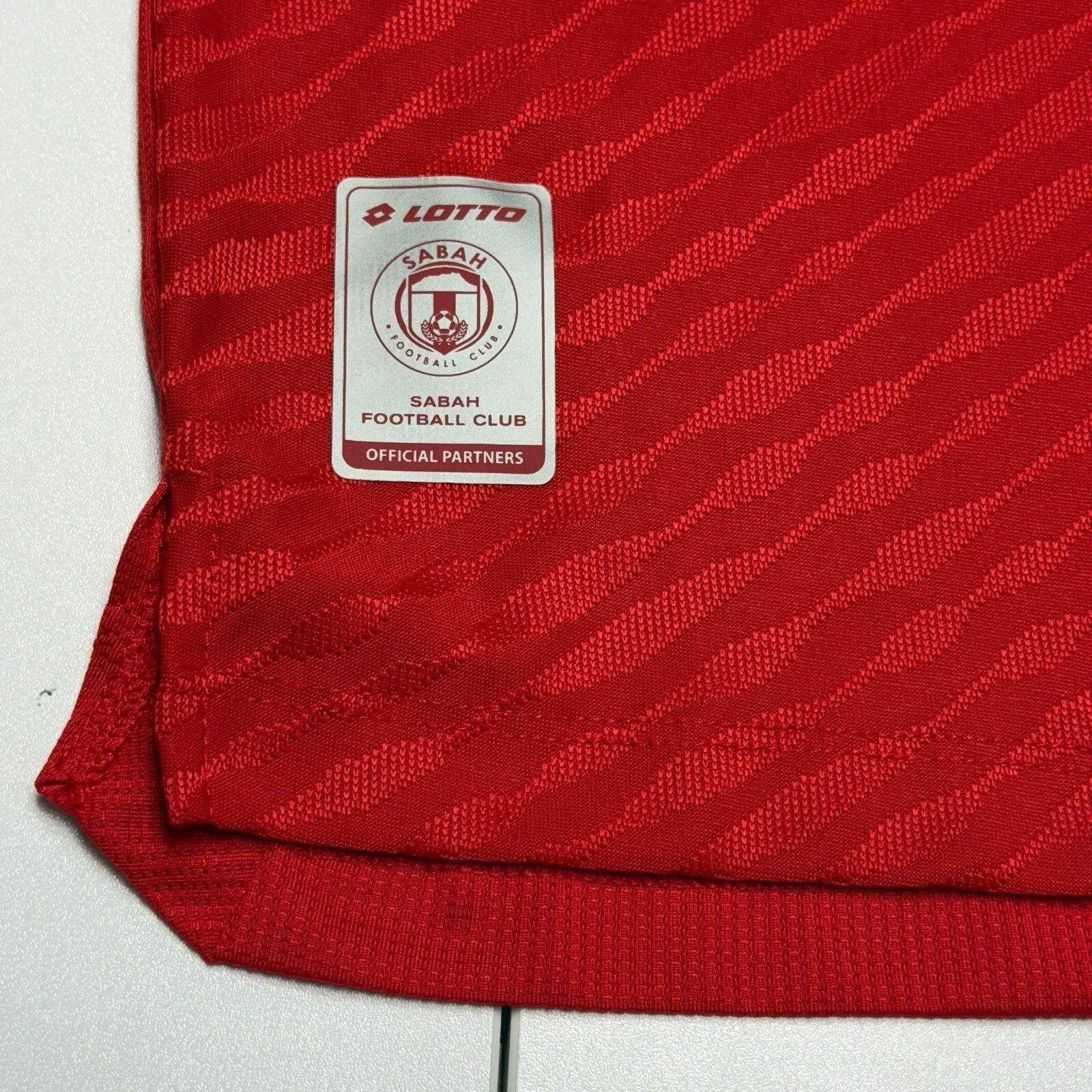 Lotto Sport Lotto Sabah F.C. Soccer Jersey Adult Red Adult Small Collare Size US S / EU 44-46 / 1 - 5 Thumbnail