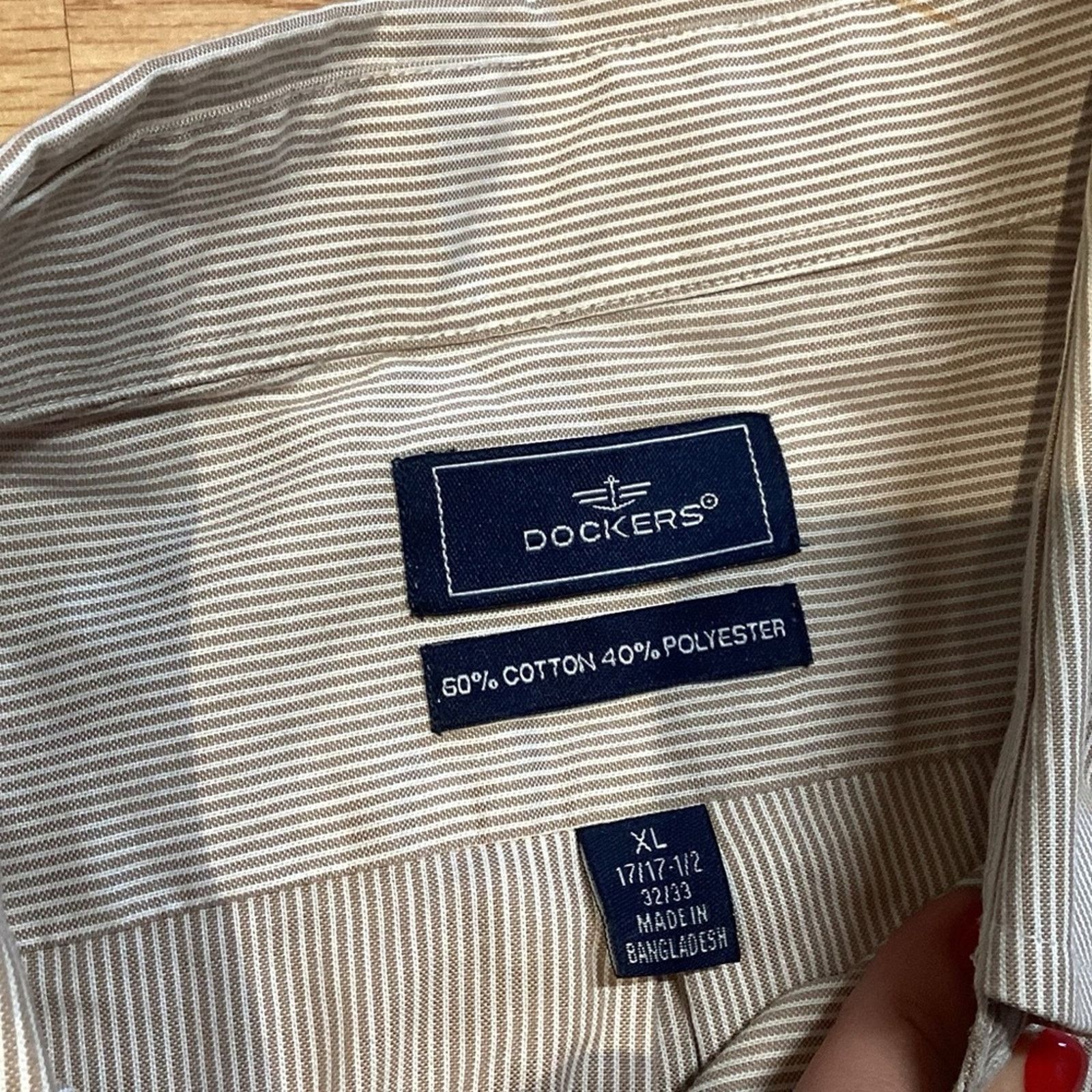 Dockers Dockers Long Sleeve Shirt Size US XL / EU 56 / 4 - 4 Thumbnail