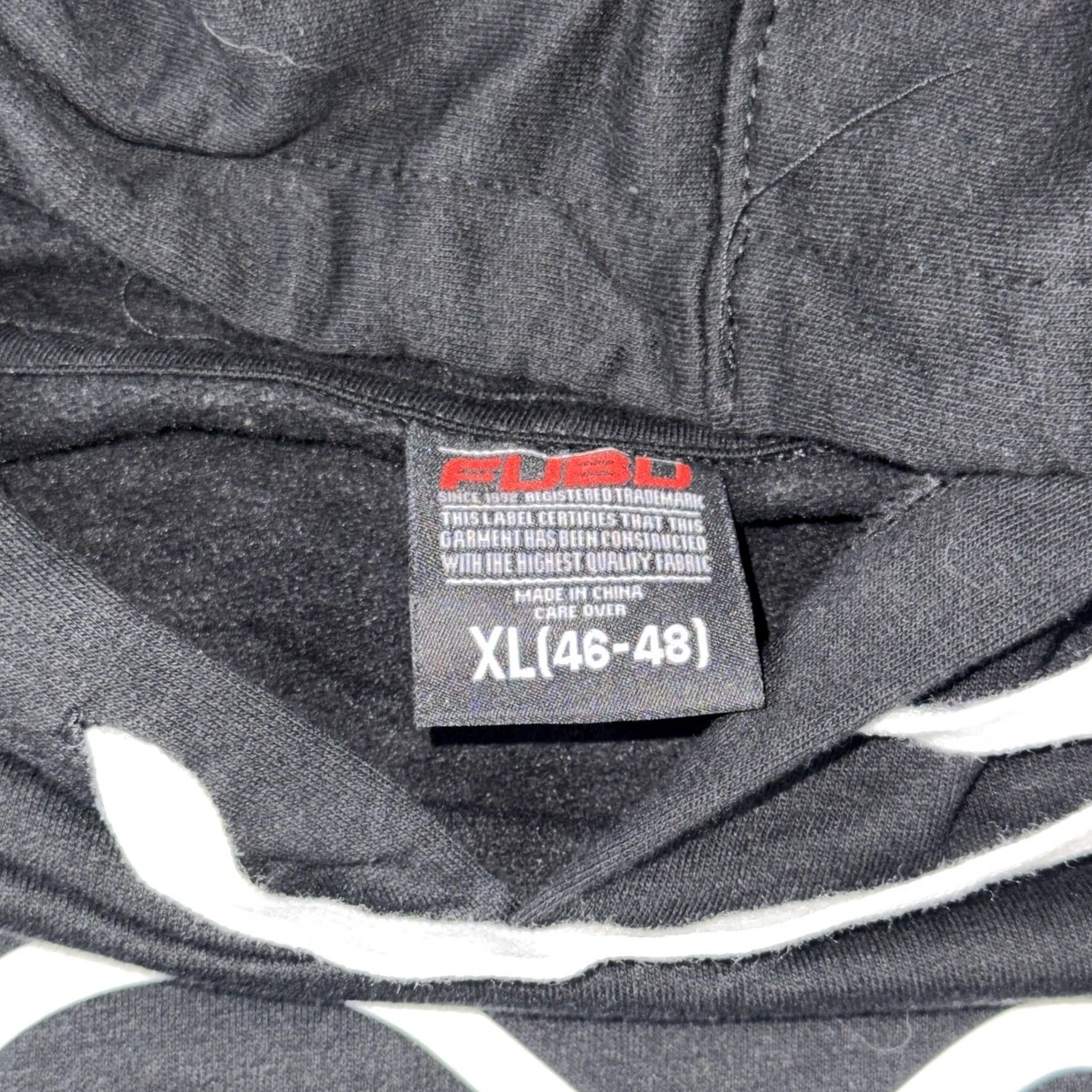Fubu FUBU Hoodie Mens XL Black Pullover Graphic FB Logo Hooded Hip Hop Sweatshirt Shirt Size US XL / EU 56 / 4 - 3 Thumbnail