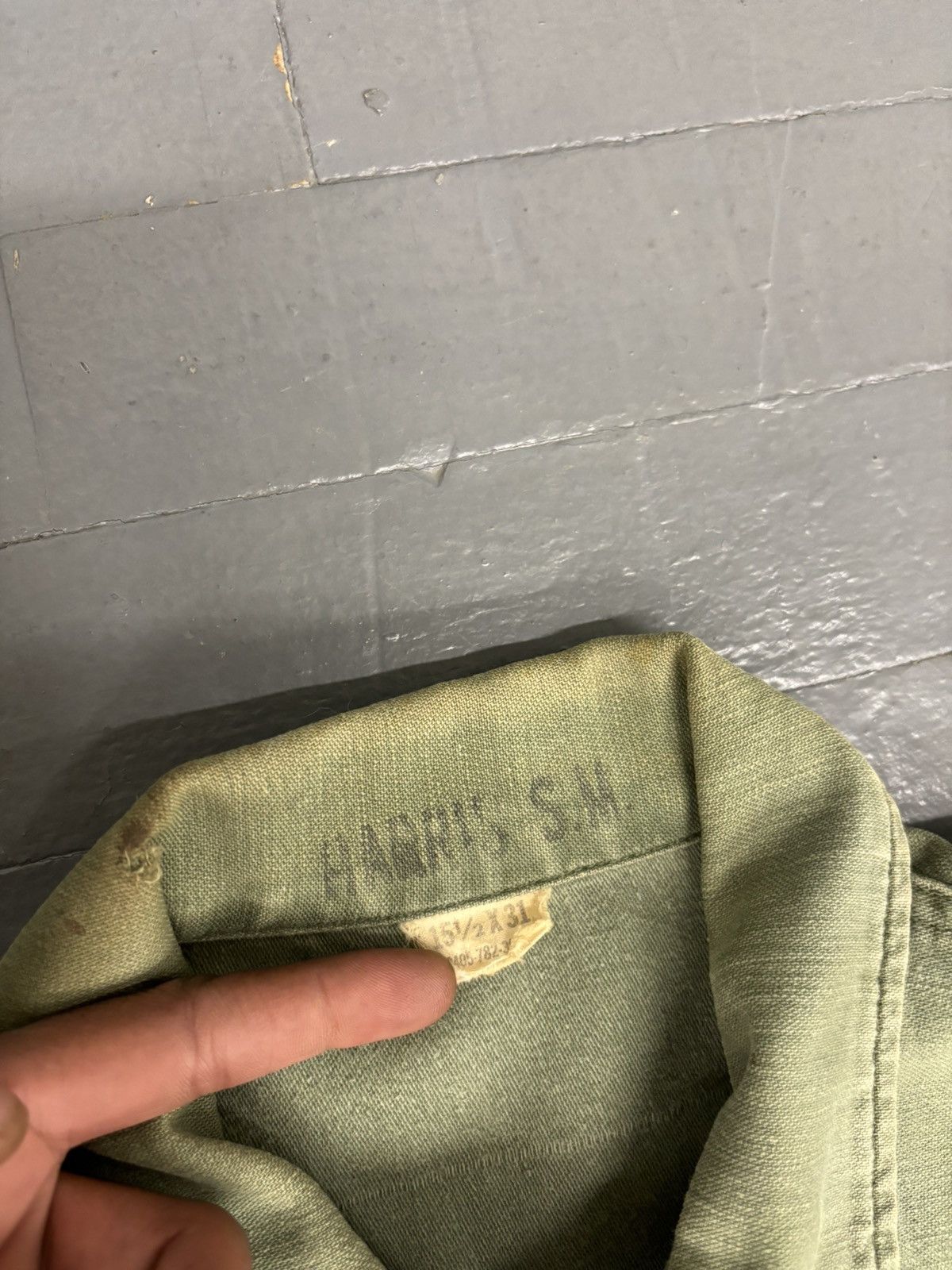Vintage Vintage 70s USMC military shirt Size US L / EU 52-54 / 3 - 3 Thumbnail