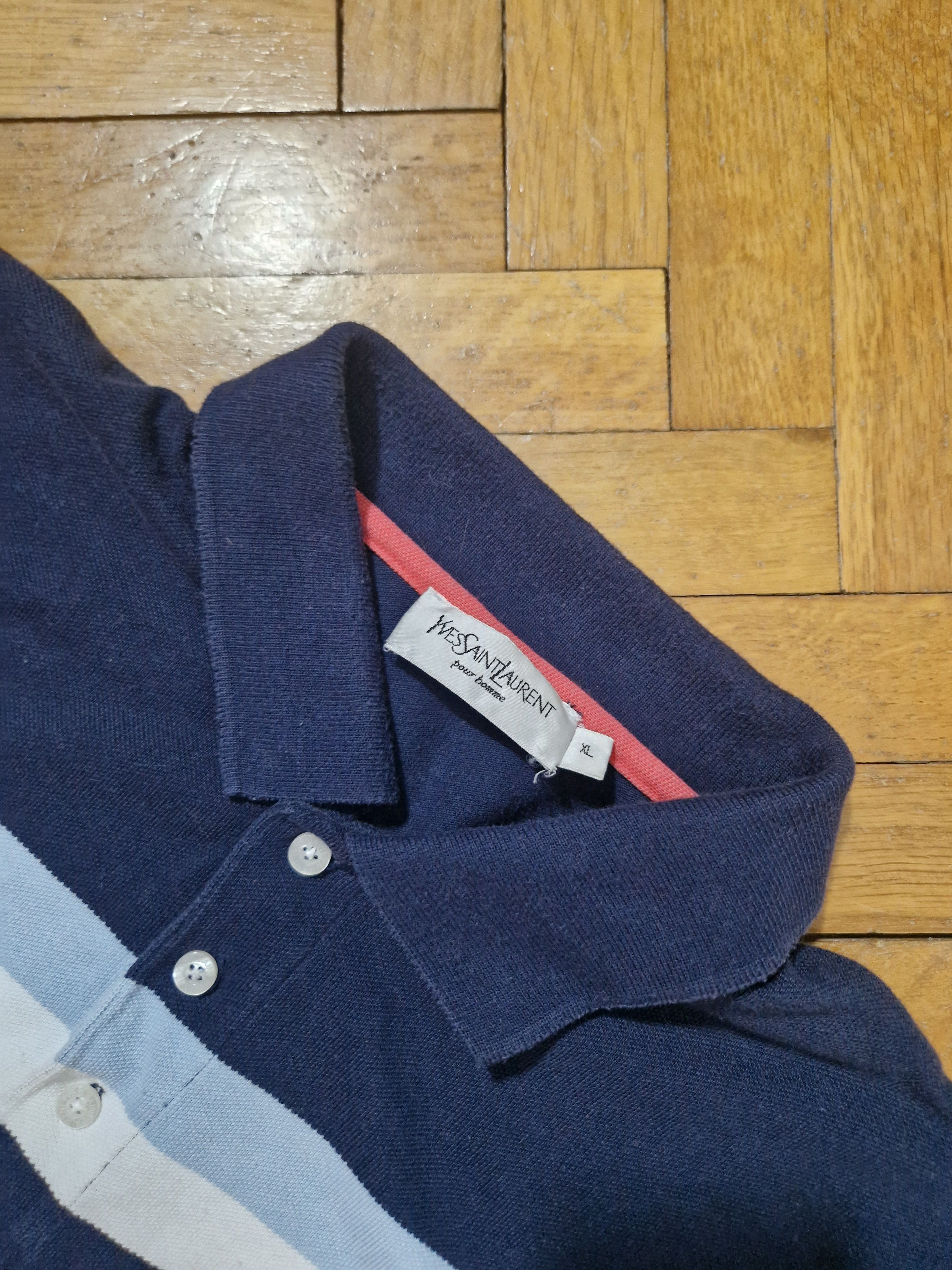 Yves Saint Laurent Yves Saint Laurent YSL vintage polo shirt Size US L / EU 52-54 / 3 - 3 Thumbnail