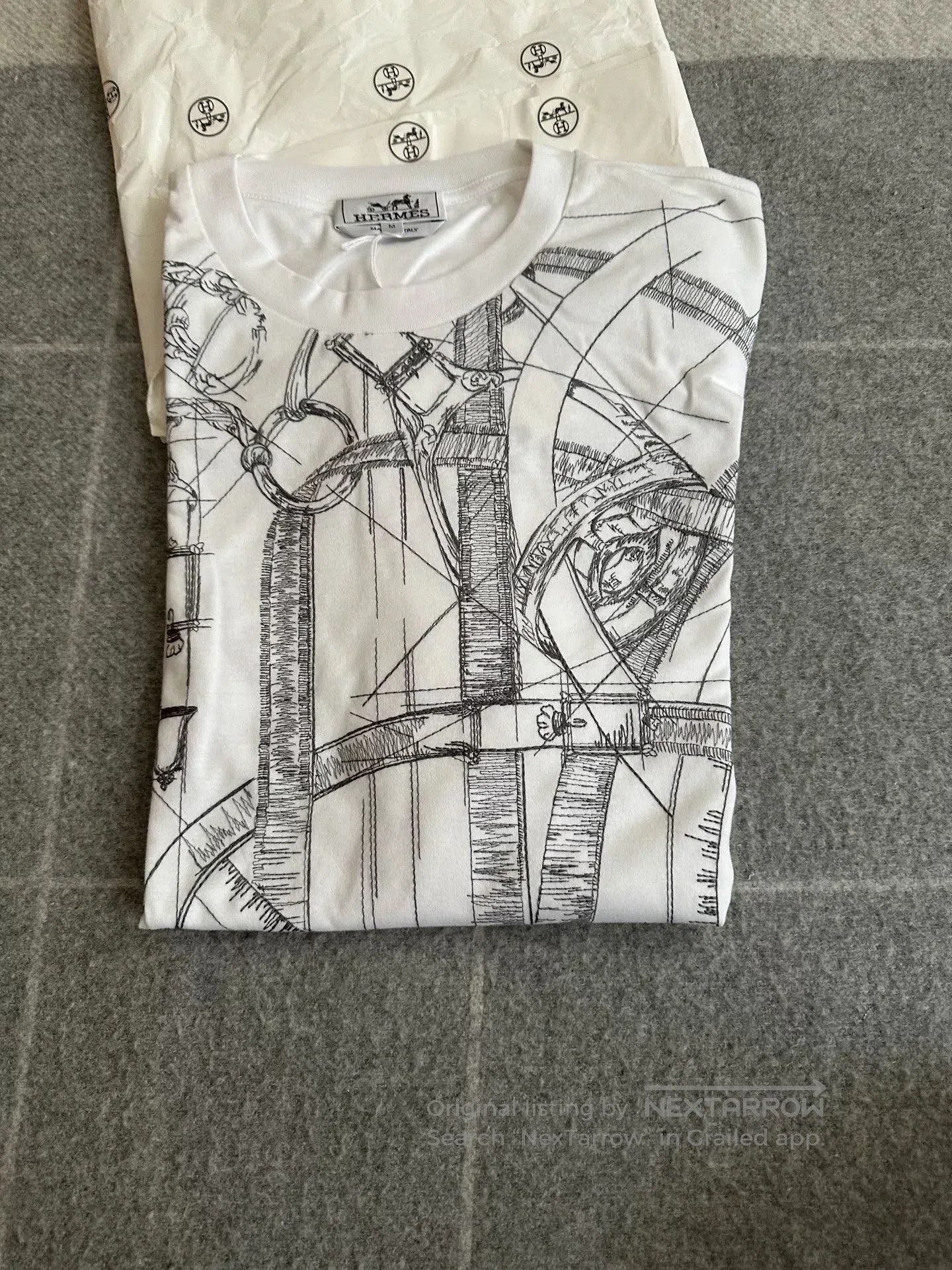 Hermes Hermes New Men's M Graffiti T. Size US M / EU 48-50 / 2 - 2 Thumbnail