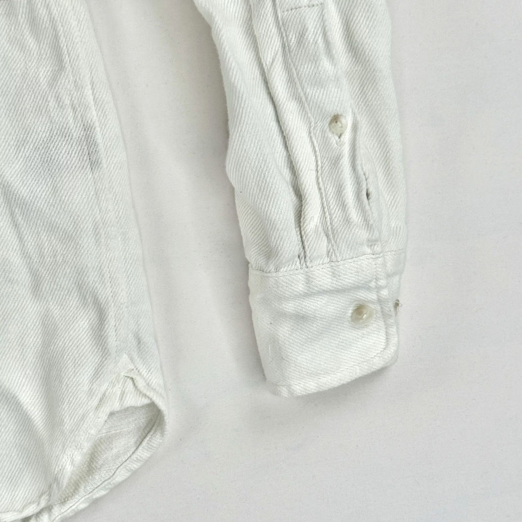 Flint And Tinder Flint And Tinder Shirt Mens Medium Button-Up White Hemp Cotton Long Sleeve Size US M / EU 48-50 / 2 - 6 Thumbnail