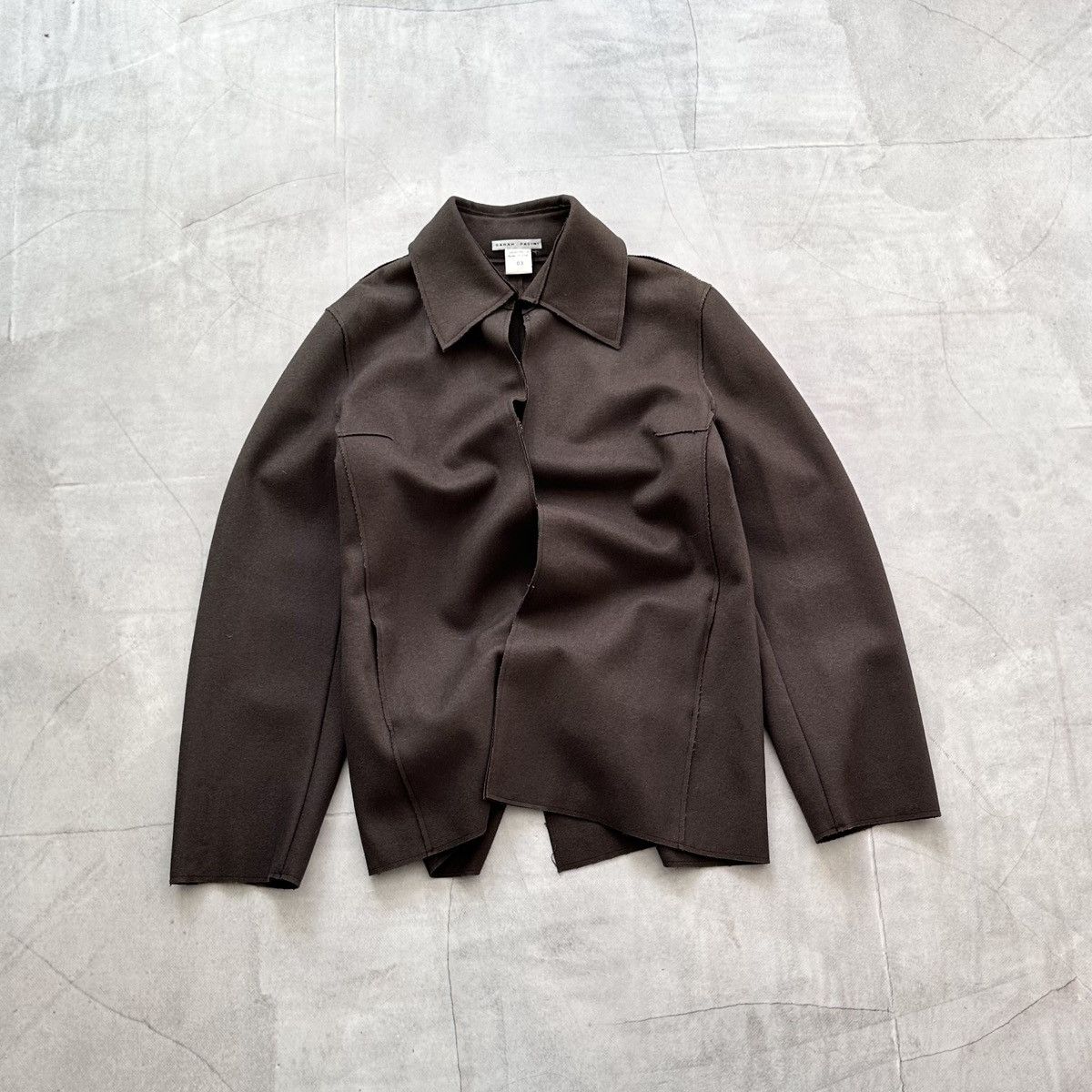 Sarah Pacini Archive Sarah Pacini Avant Garde Wool Jacket Coat Overshirt Size L / US 10 / IT 46 - 1 Thumbnail