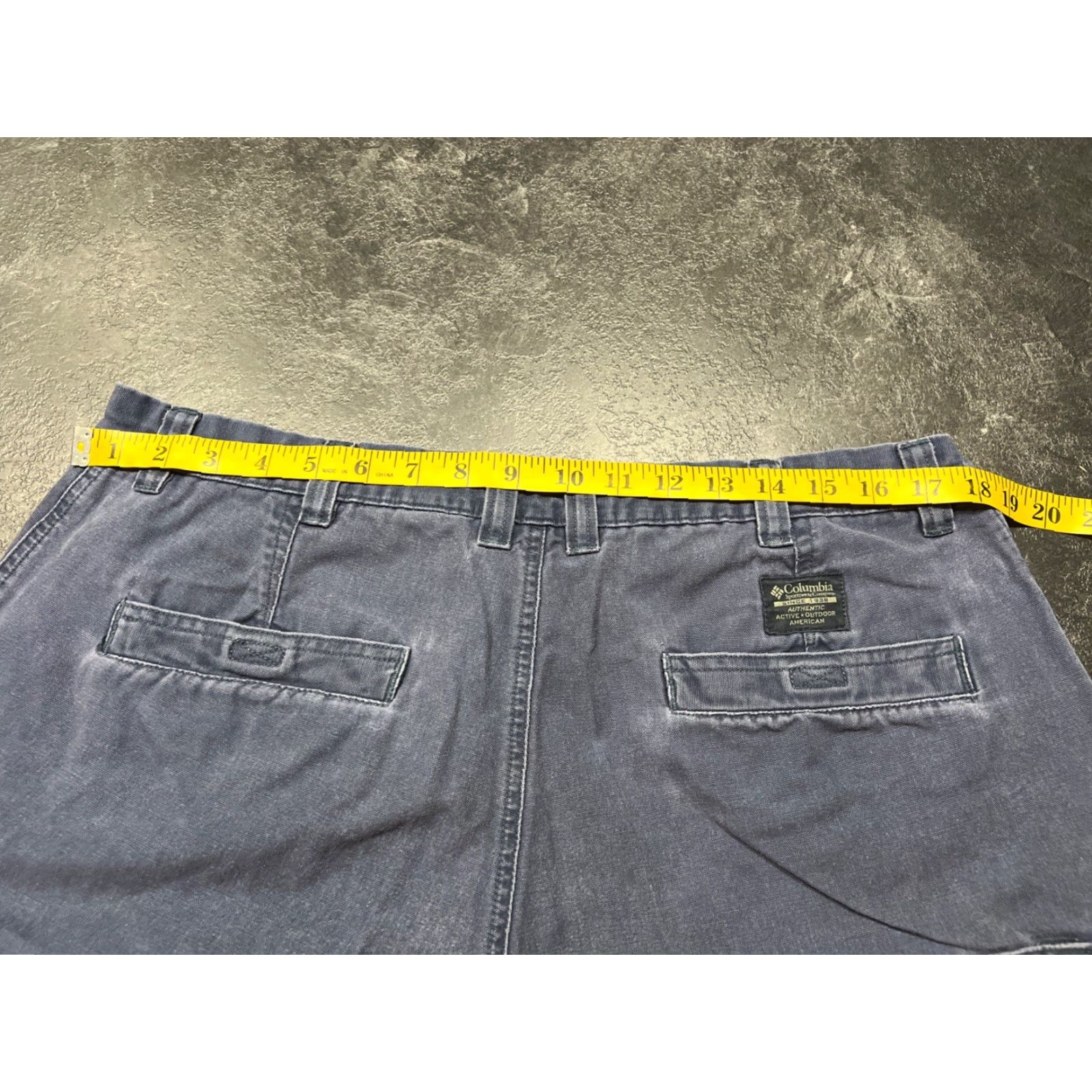 Vintage Columbia Mens Shorts 38 Waist Blue Chino Casual Flat Front 5-Pocket Outdoor Summer Size US 38 / EU 54 - 3 Thumbnail