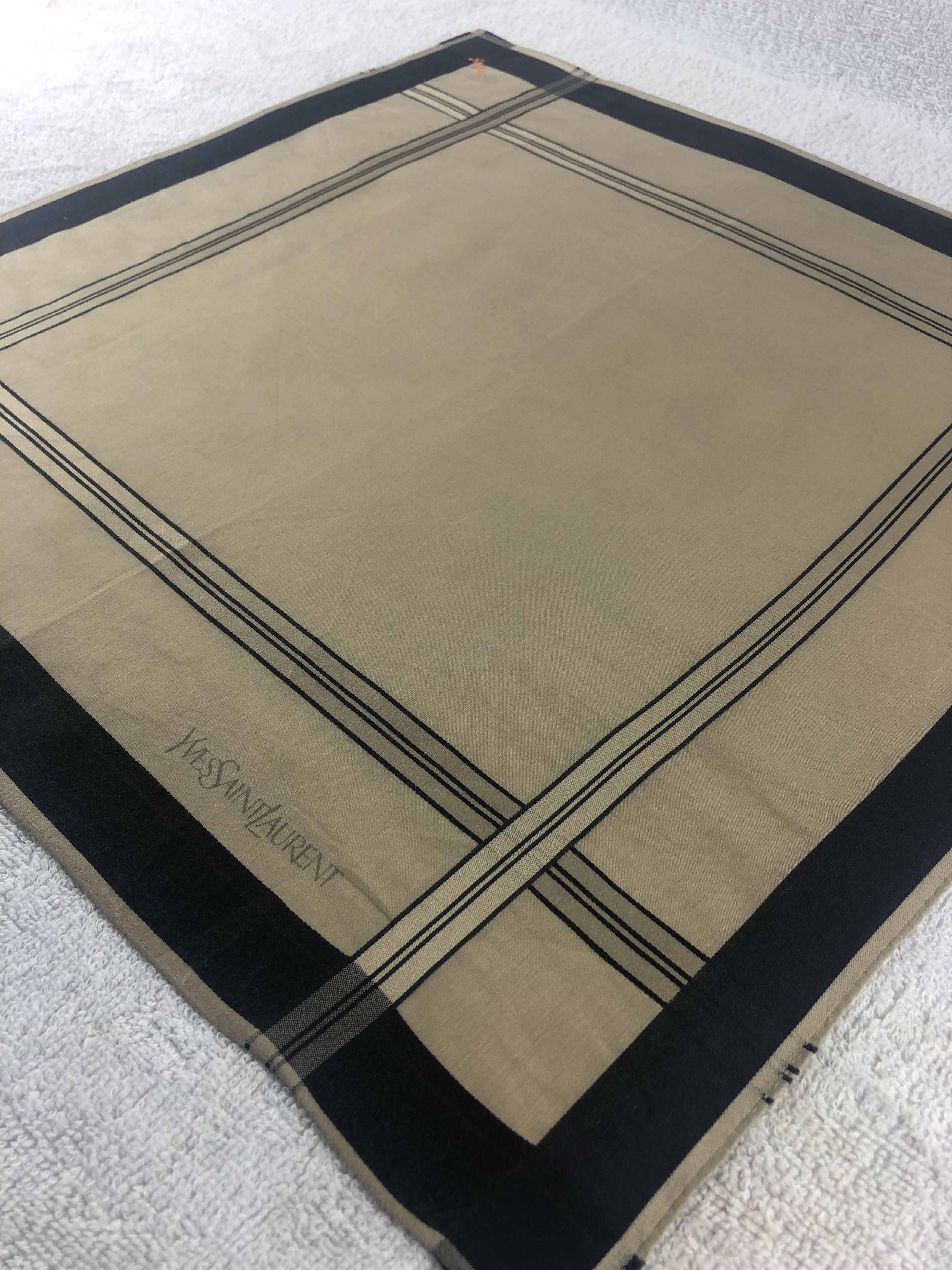 Yves Saint Laurent Yves Saint Laurent Handkerchief / Bandana / Neckerchief Size ONE SIZE - 4 Thumbnail