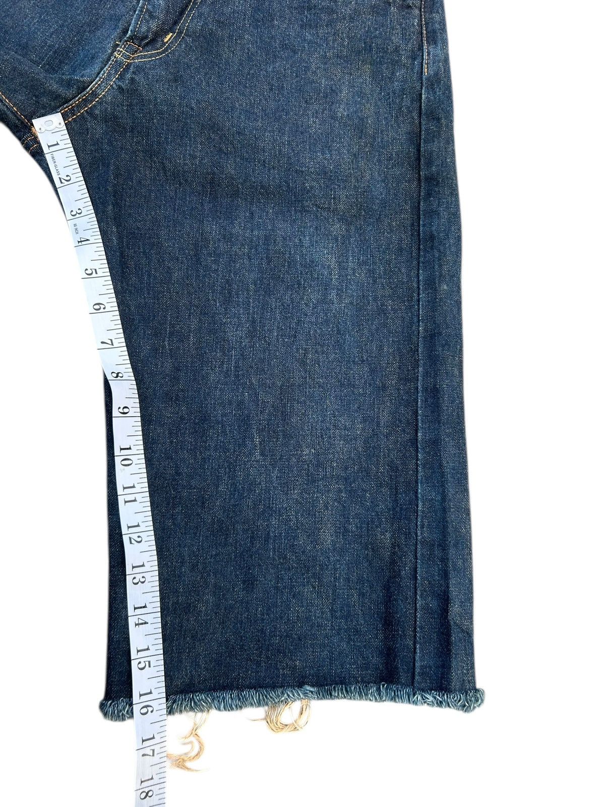 Kapital Vintage Edwin Selvedge Baggy Distressed Short Denim Jeans Size US 29 - 18 Thumbnail