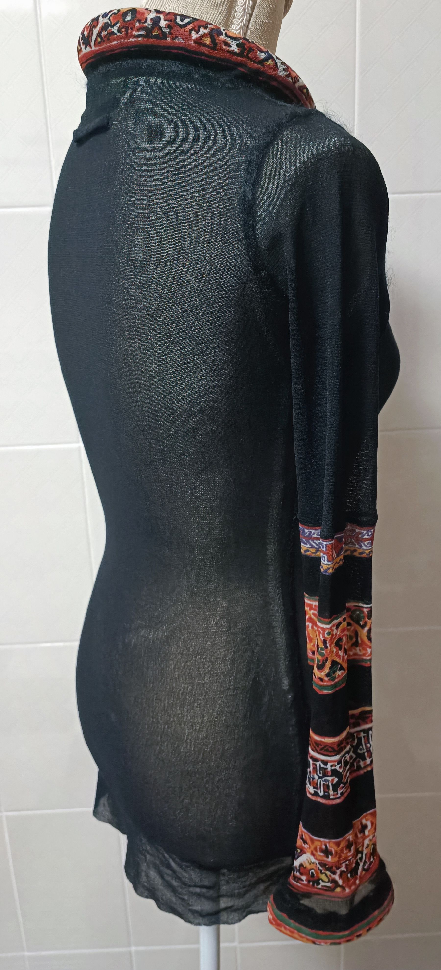Jean Paul Gaultier 1999 _3D neckline and wrist mesh nylon top Size S / US 4 / IT 40 - 21 Thumbnail