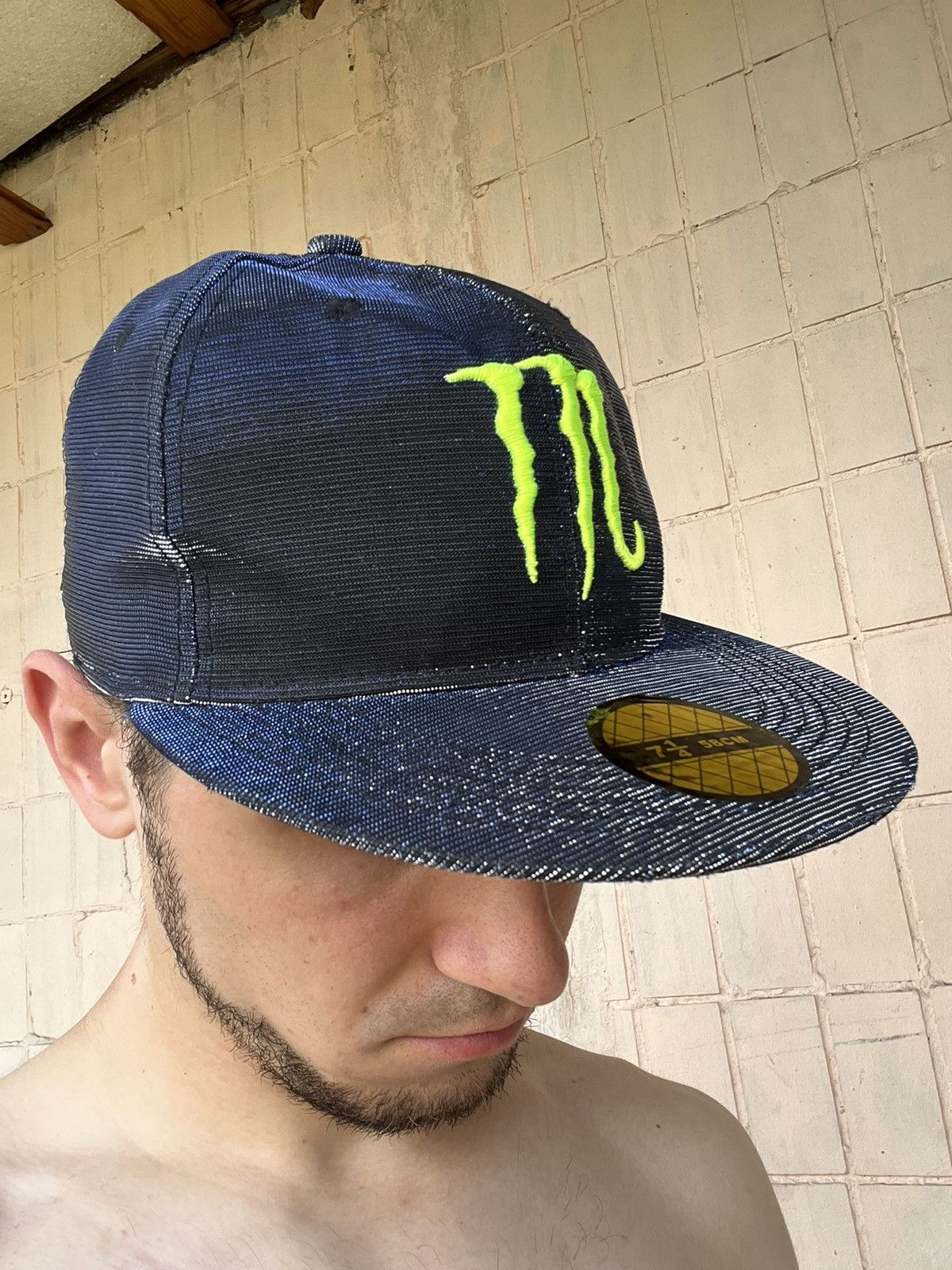 Vintage Vintage Y2K Affliction Style Monster Energy Reflective Cap Size ONE SIZE - 19 Thumbnail