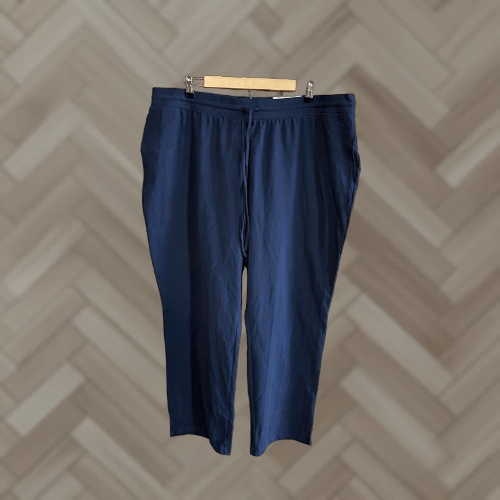 Vintage Style & Co Womens Blue Pull On Straight Leg Tapered Pants 3X NWT Size 3X Pants Womens Blue Straight Leg Tapered Pull On NWT Style & Co Size 40" / US 18 - 1 Thumbnail