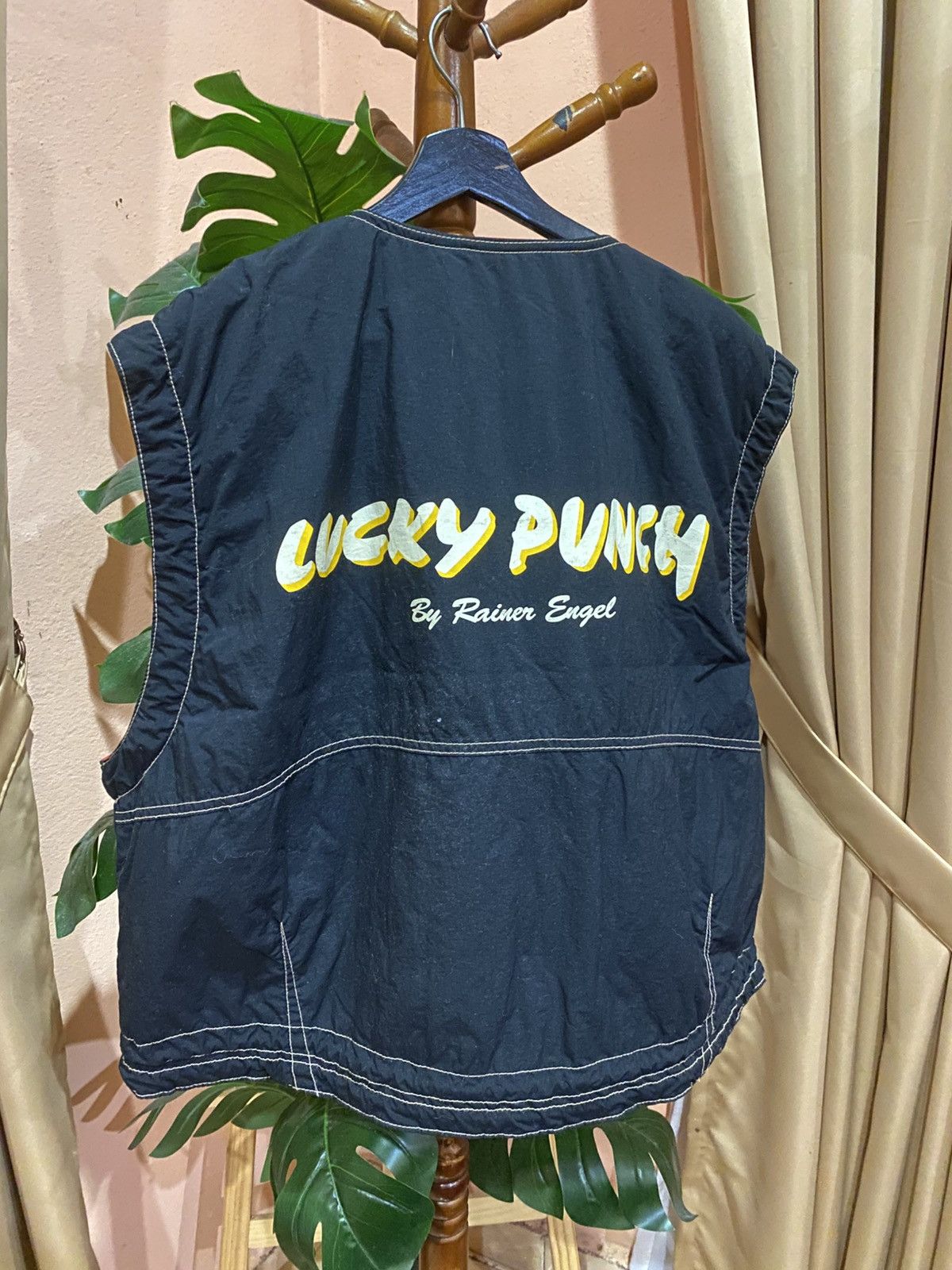Vintage Lucky Punch by Rainer Engel Black Utility Vest with Patches Size US S / EU 44-46 / 1 - 12 Thumbnail