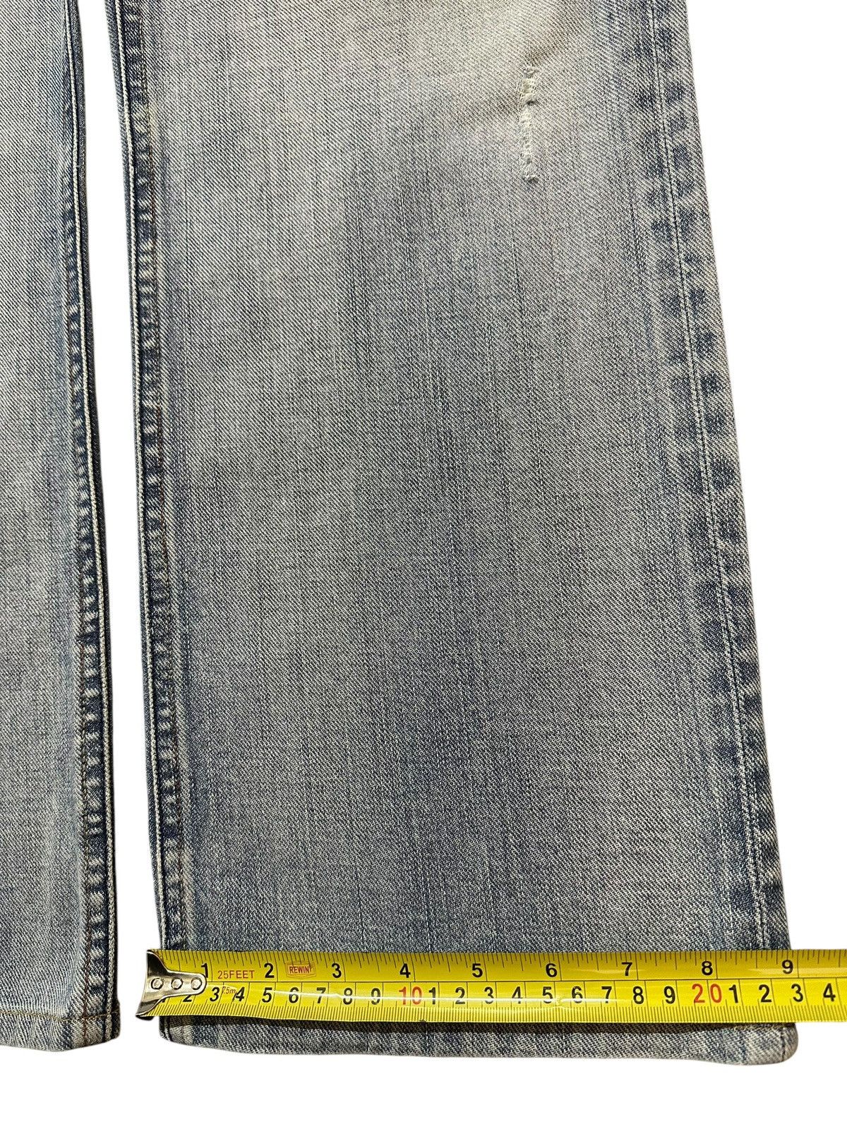 Hysteric Glamour Vintage Japanese Brand Blue Faded Wash Style Baggy Jeans Size US 34 / EU 50 - 16 Thumbnail