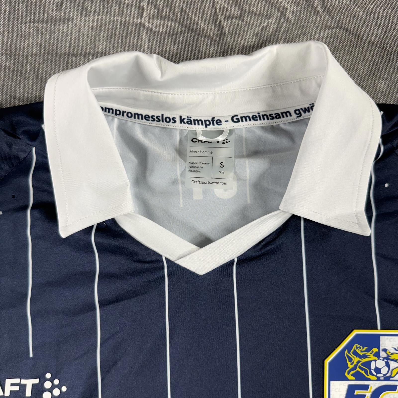 Levi's Made & Crafted Craft FC Luzern Polo Men's S Blue White Jersey Suisse Size US S / EU 44-46 / 1 - 2 Thumbnail