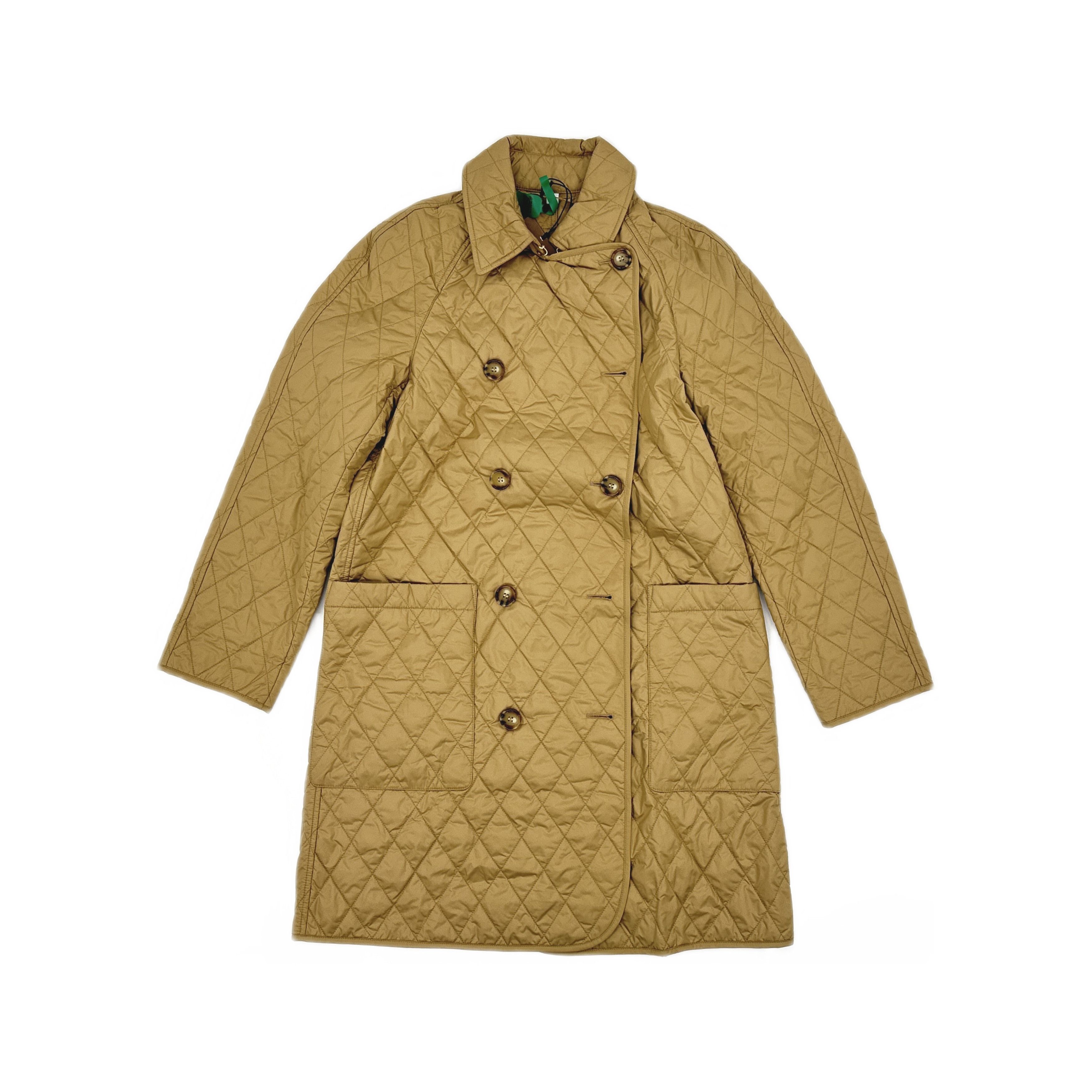 Burberry Burberry Quilted Double Breasted Coat Size S Size S / US 4 / IT 40 - 1 Thumbnail