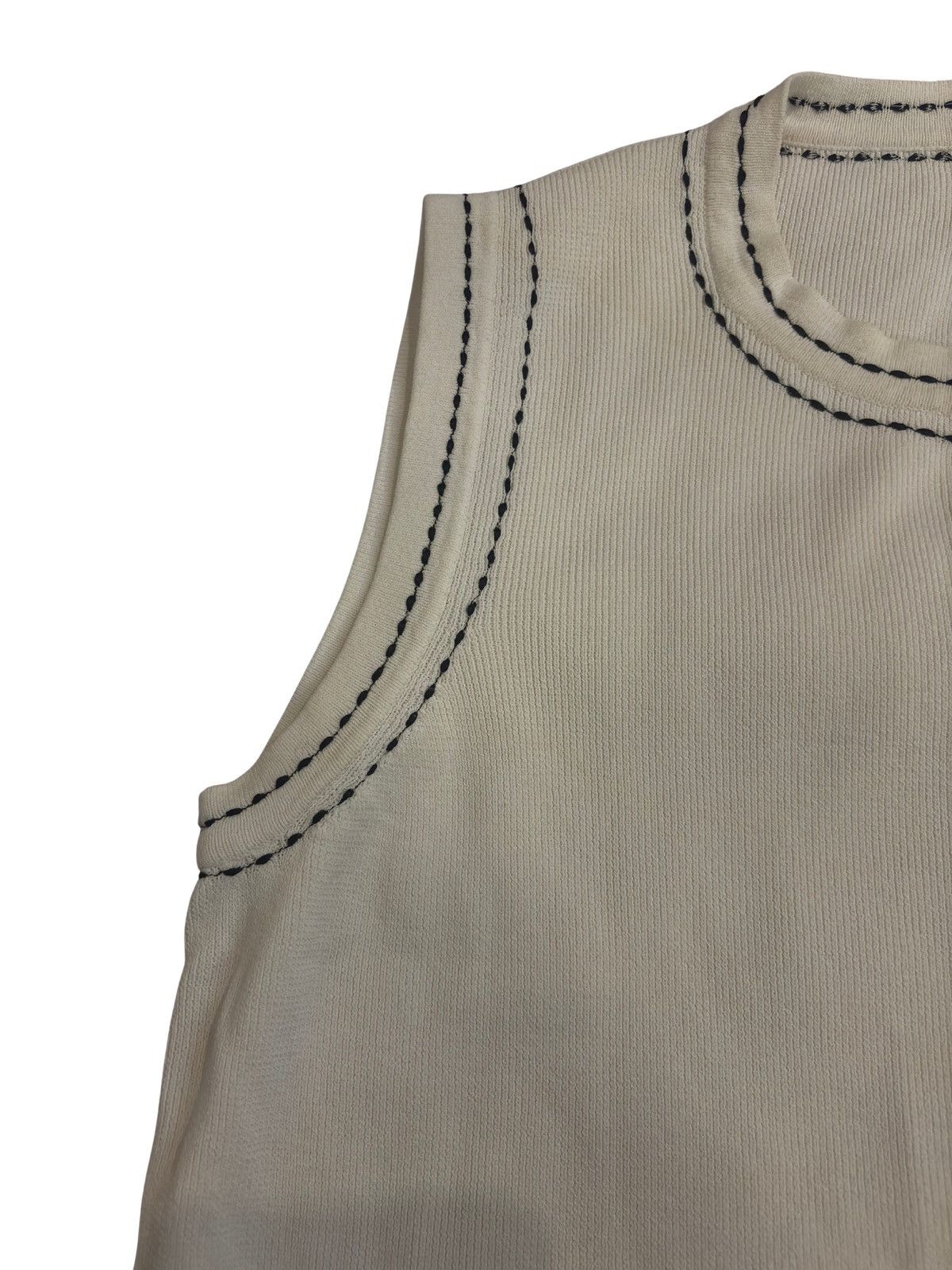 Other Women’s white Tank Top.wt4047 Size XS / US 0-2 / IT 36-38 - 2 Thumbnail
