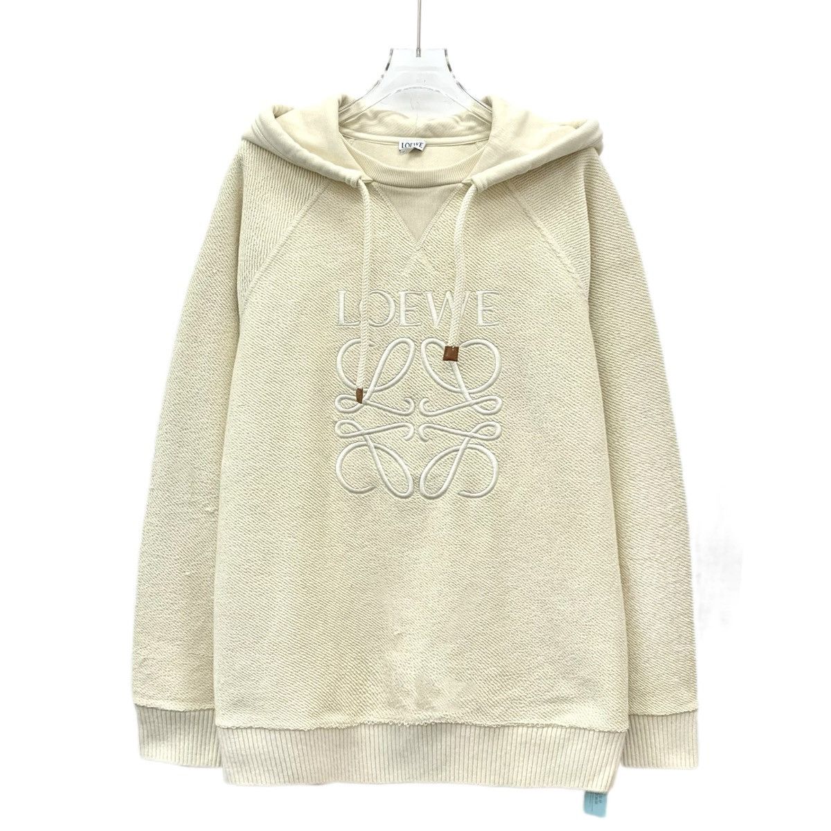 Loewe Loewe Beige Logo Letter Embroidered Hooded Sweatshirt K26WX Size M / US 6-8 / IT 42-44 - 1 Thumbnail