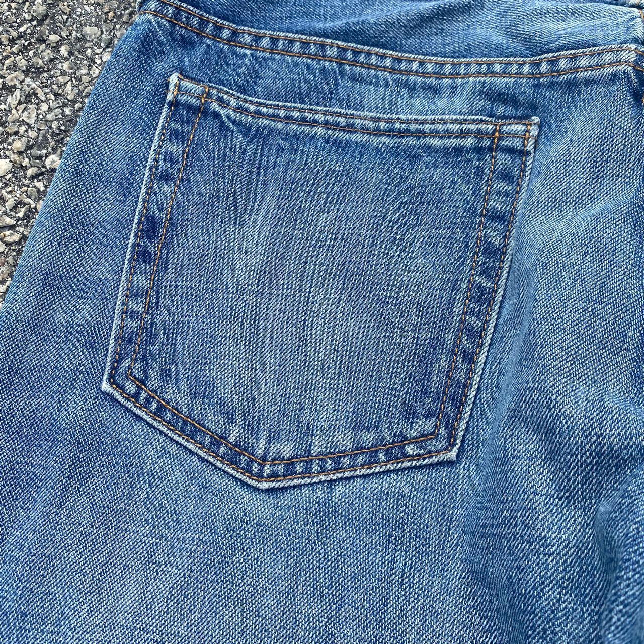 If Six Was Nine Vintage Gap 1969 Slim Distressed Denim Size US 33 - 13 Thumbnail