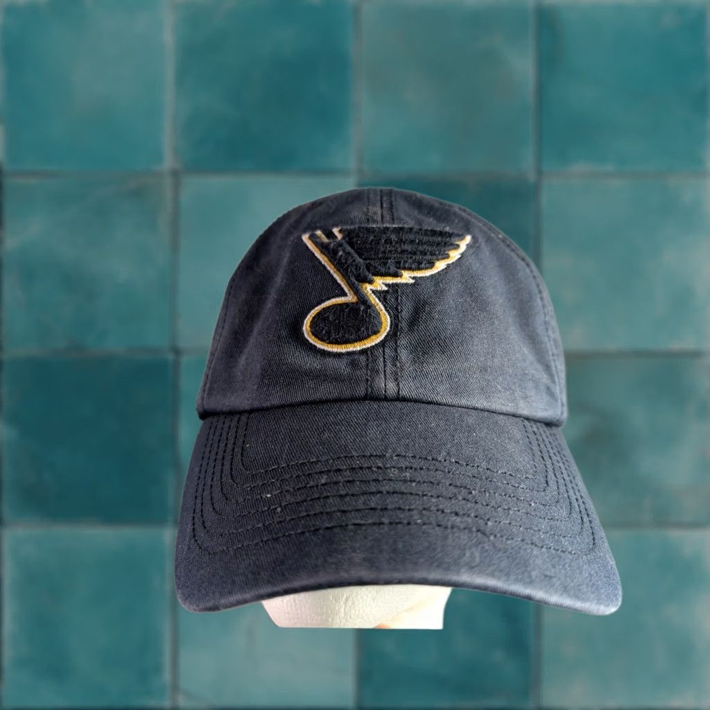 47 47 Brand St Louis Blues NHL Hat Navy Blue Embroidered Fitted Cap Mens OSFM Size ONE SIZE - 1 Thumbnail