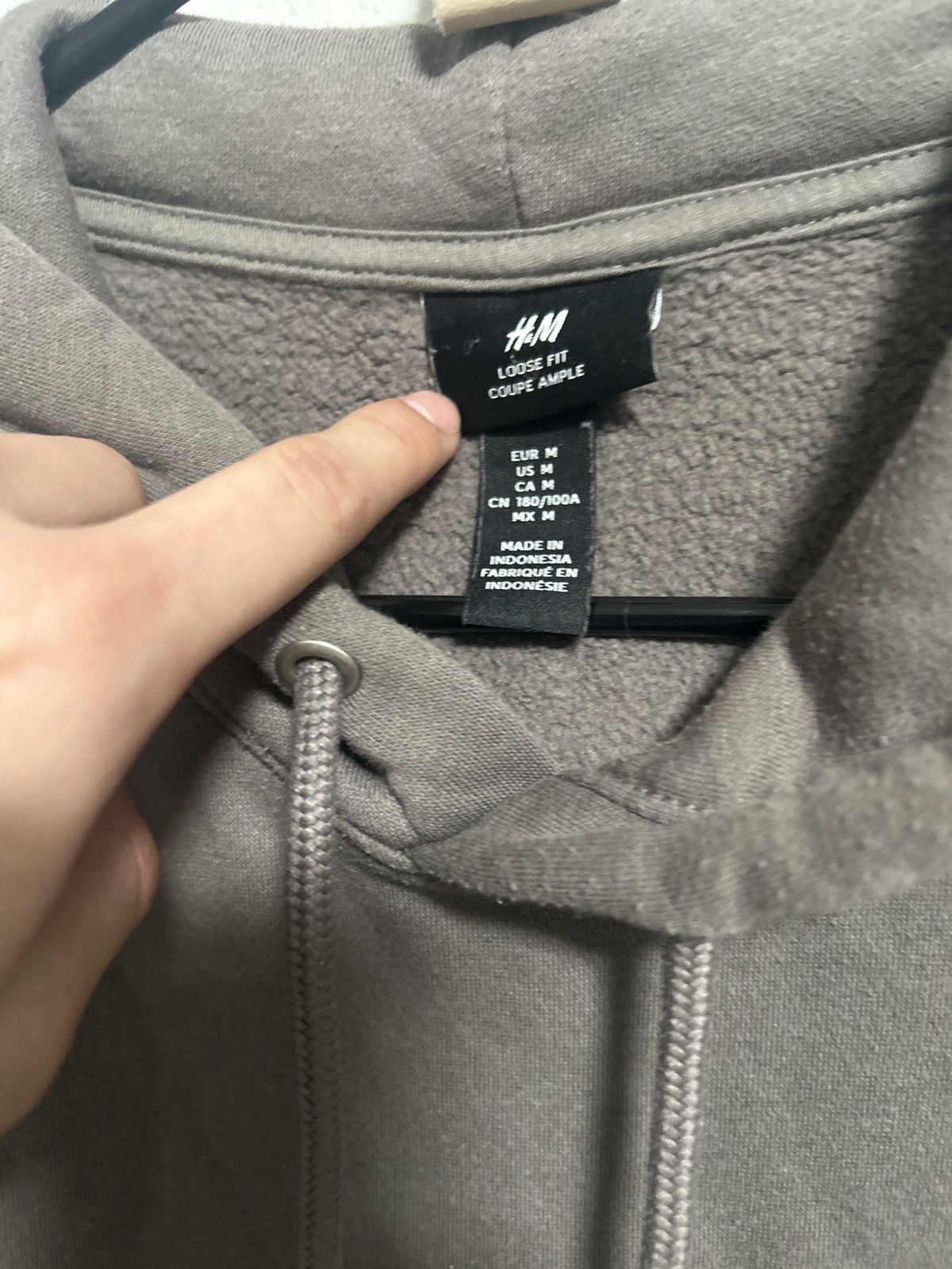 H&M H&M Grey Hoodie Size M Size US M / EU 48-50 / 2 - 4 Thumbnail