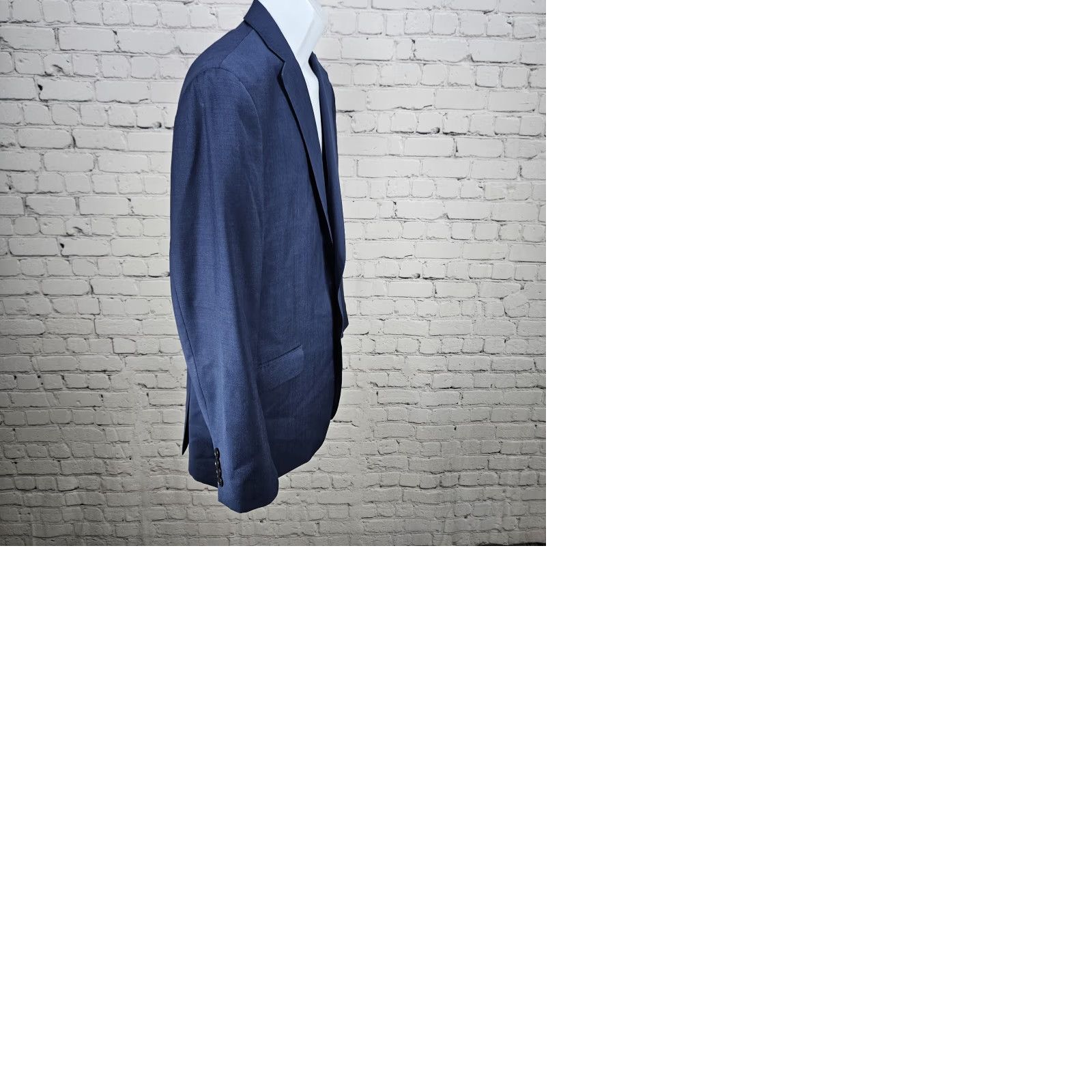 Calvin Klein VINTAGE Calvin Klein Blue 2 Button Double Vented Notch Blazer Sport Coat Jacket 42 Mens Size 42R - 10 Thumbnail
