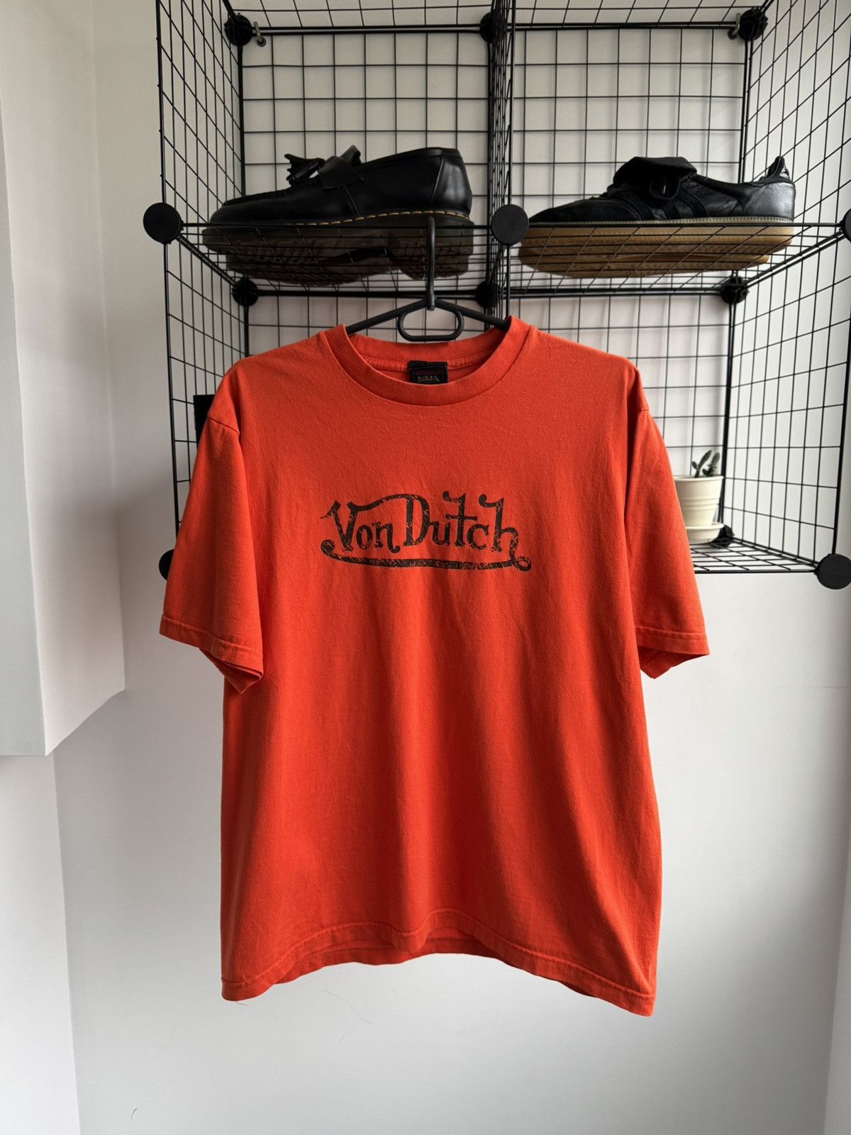 Vintage × Von Dutch Vintage Von Dutch Orange T-shirt Size US M / EU 48-50 / 2 - 1 Thumbnail