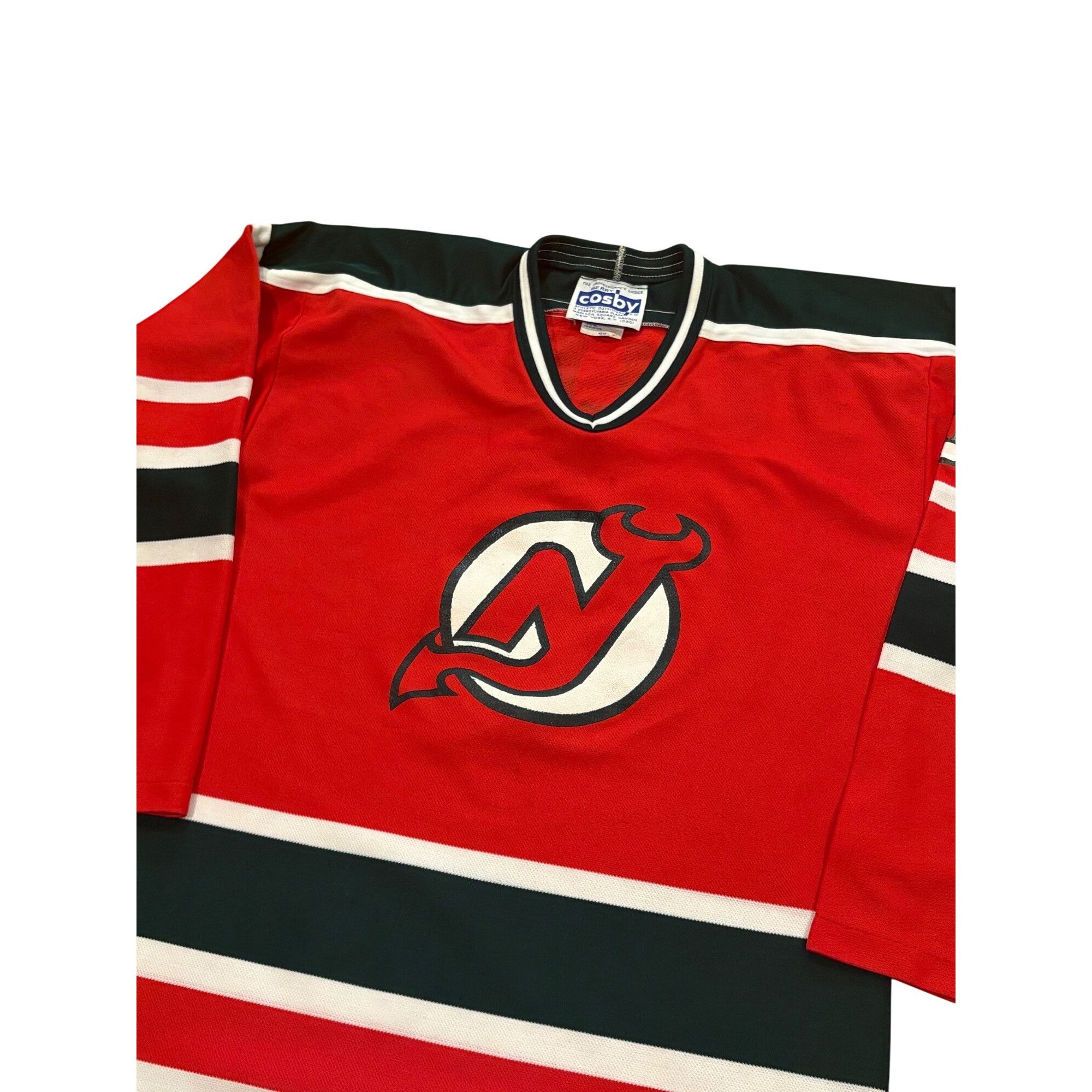 Ccm Vintage 80s Gerry Cosby CCM New Jersey Devils Kirk Muller #9 Size US M / EU 48-50 / 2 - 5 Thumbnail