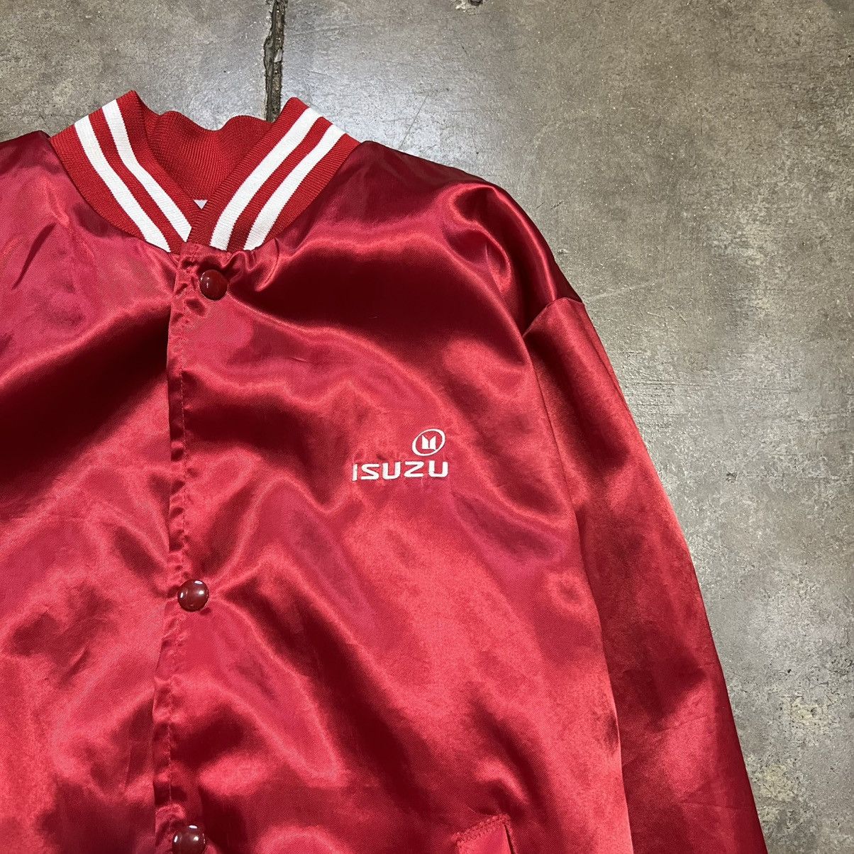 Vintage Vintage 80s Isuzu Motors Bomber Jacket Japanese Car Promo Size US M / EU 48-50 / 2 - 2 Thumbnail