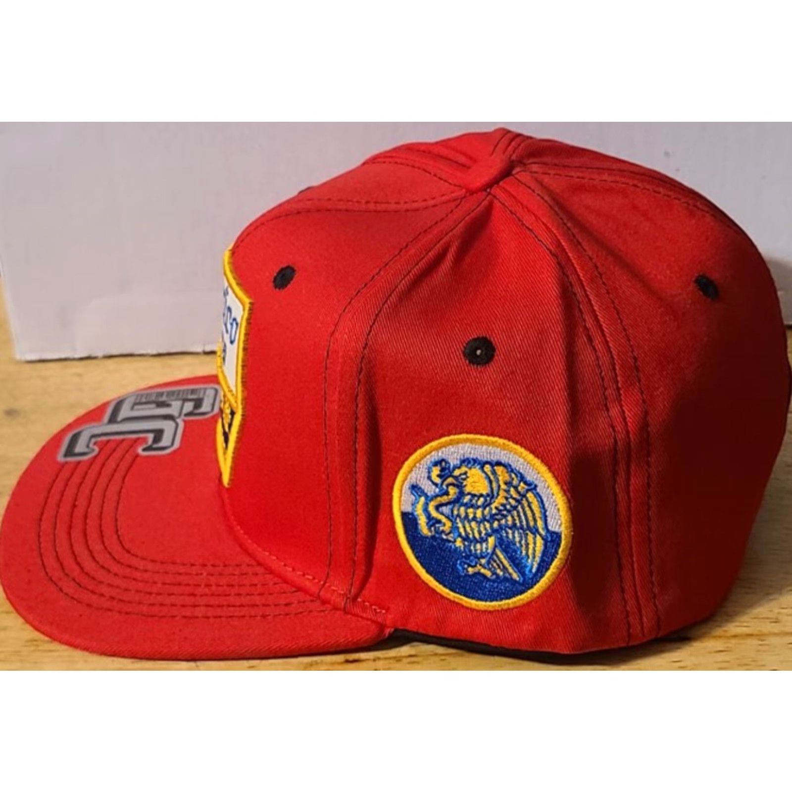 Vintage VINTAGE Mexico Extra Funny Snapback Baseball Cap Mens Adjustable Cotton Red Size ONE SIZE - 2 Thumbnail