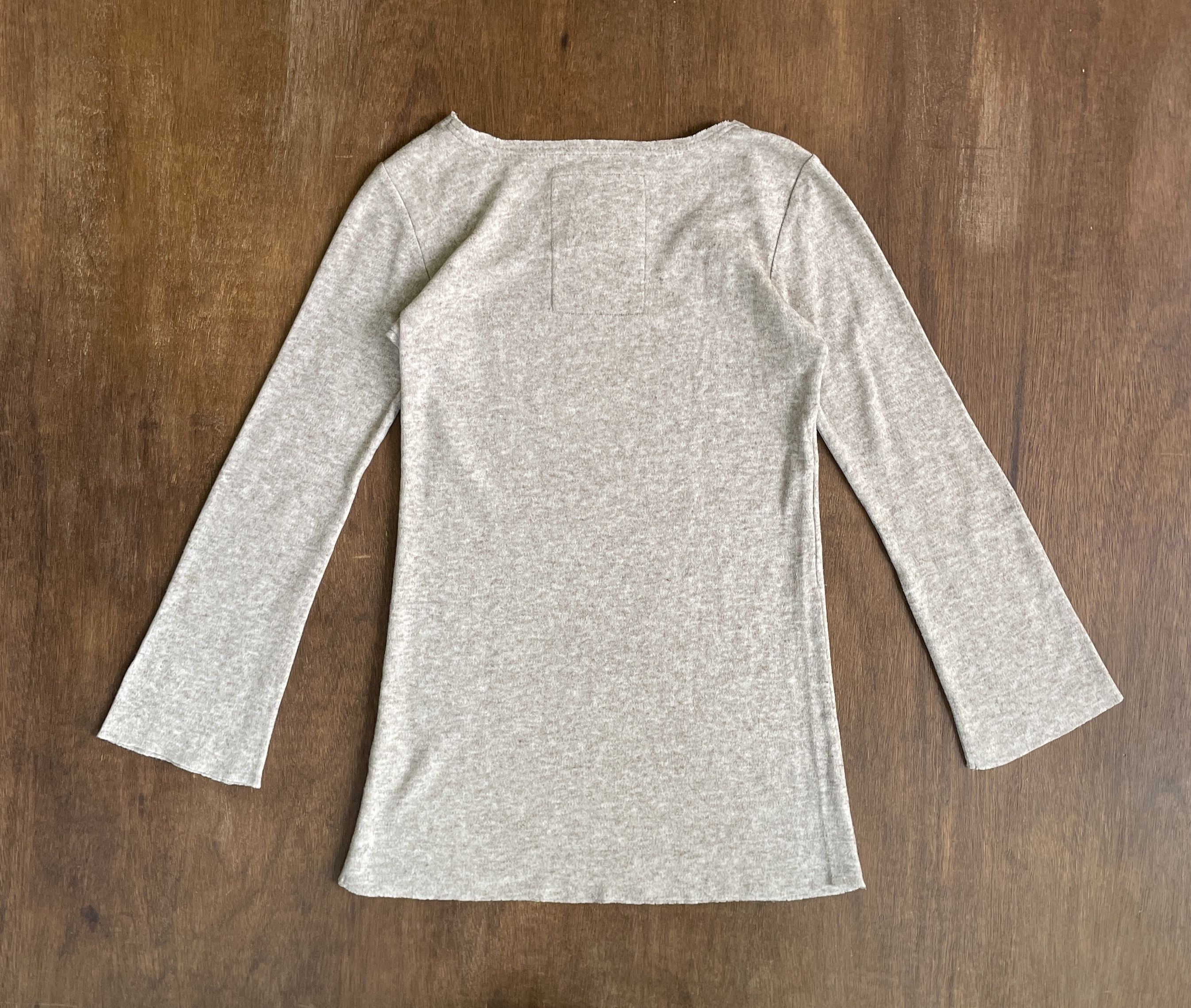 GOA G.O.A Gray Long Sleeve Knit Top Scoop Neck Size US S / EU 44-46 / 1 - 6 Thumbnail