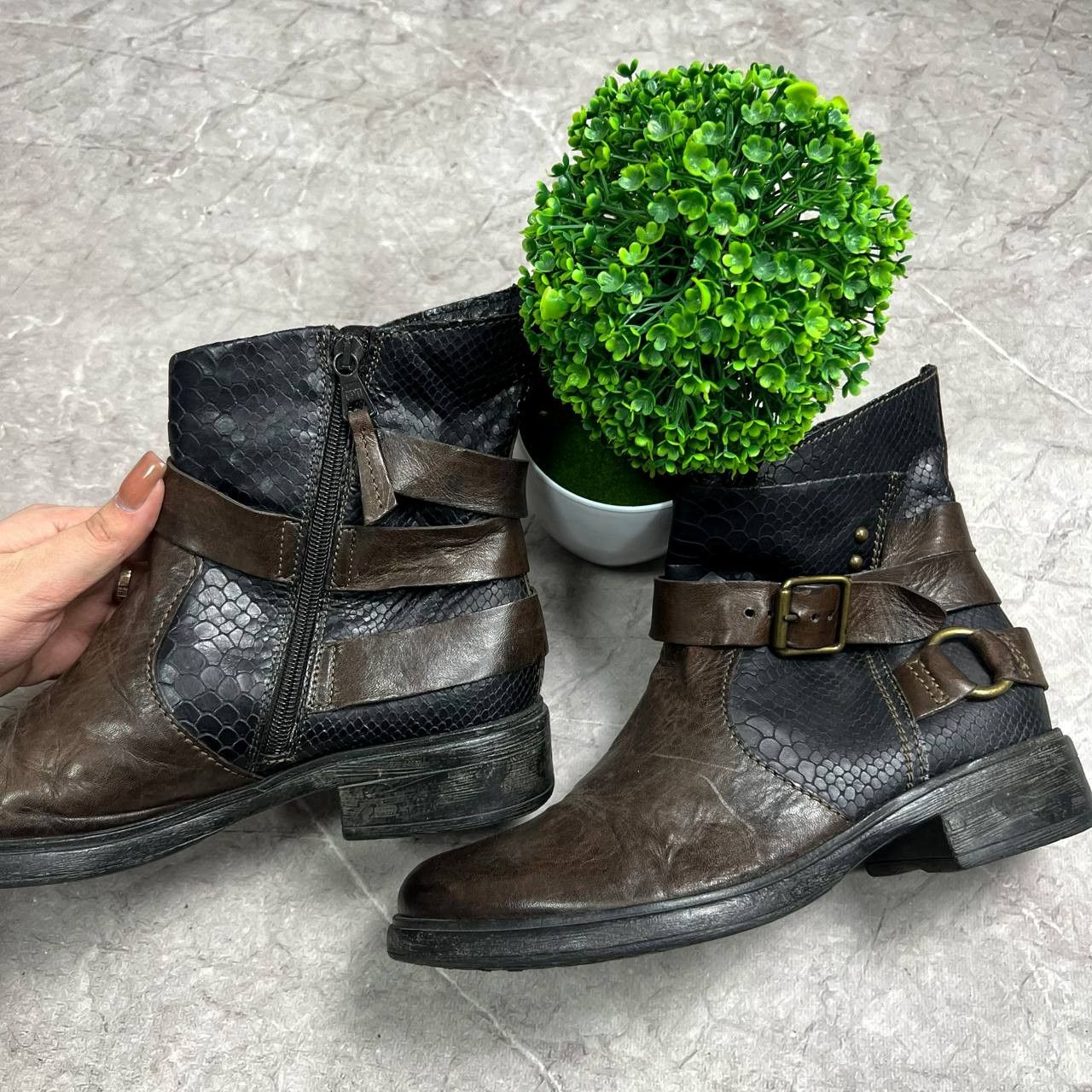 Japanese Brand Vintage AS.98 AirStep Style Acnle Leaher Biker Italian Boots Size US 8 / EU 41 - 11 Thumbnail