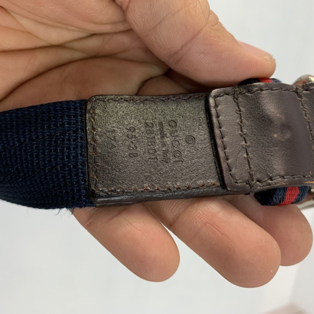 Gucci Gucci Canvas Leather Belts Size 40 - 10 Thumbnail