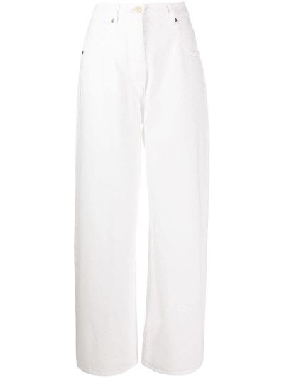 image of Jacquemus O1Mle0524 Le Jean De Nimes Denim Trousers In White, Women's (Size 26)