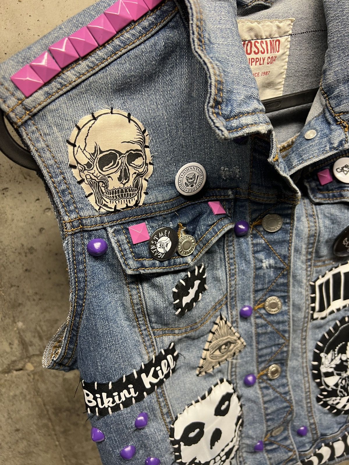 Other New custom horror studded punk vest. Size M / US 6-8 / IT 42-44 - 4 Thumbnail